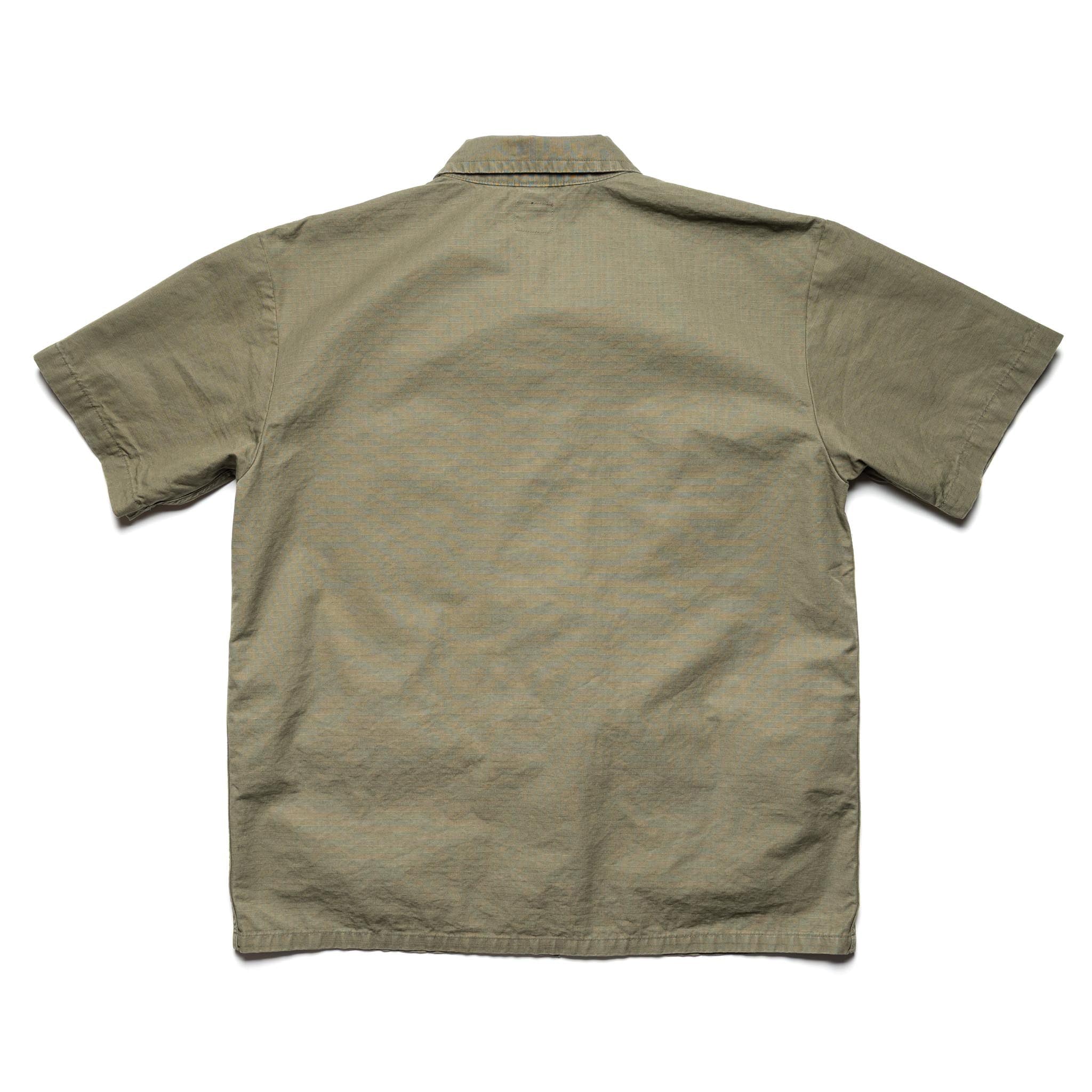 orSlow 01-8046-76 Utility Short Sleeve Shirt Jacket Army Green