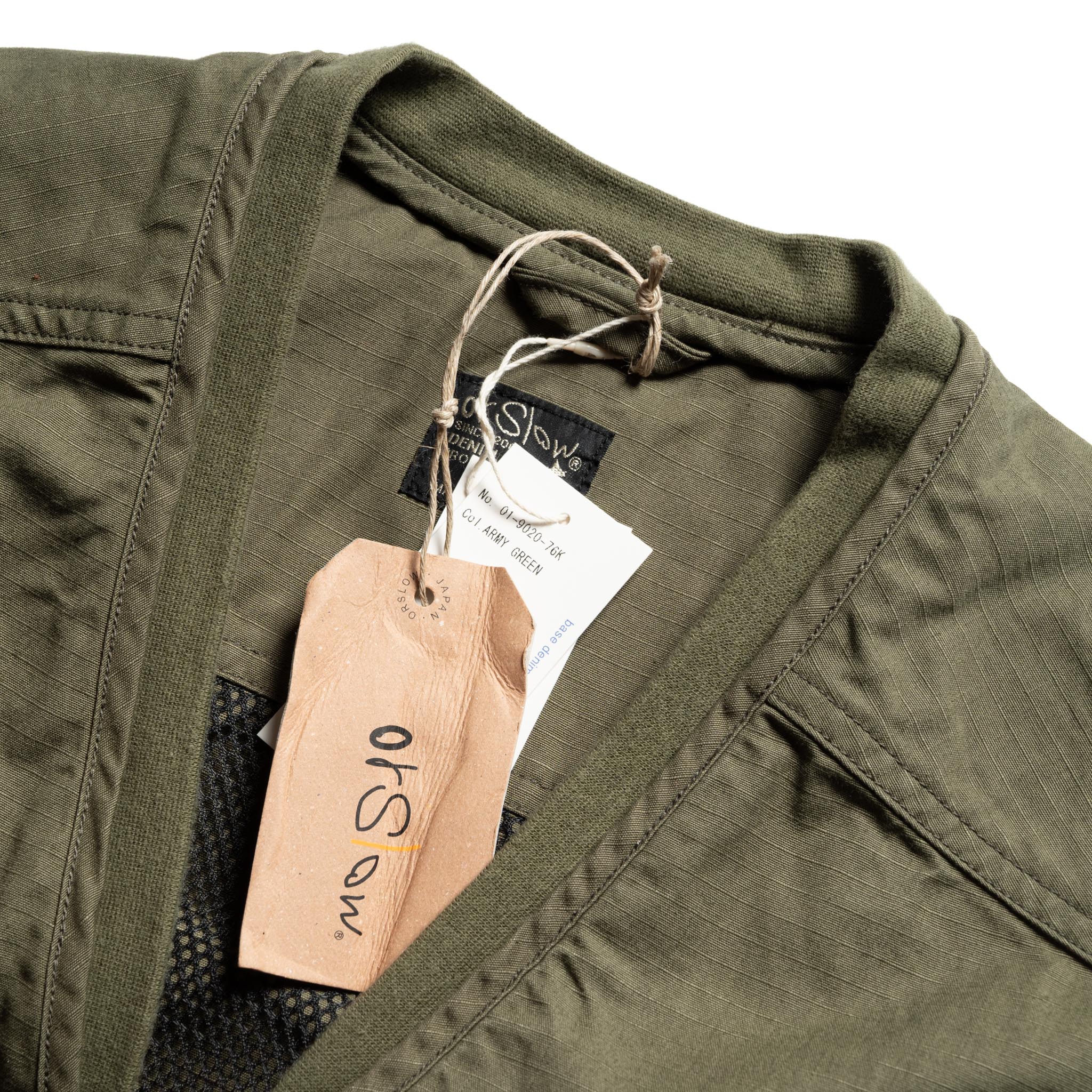 orSlow 01-9020-76 Utility Vest Army Green | BlackBlue