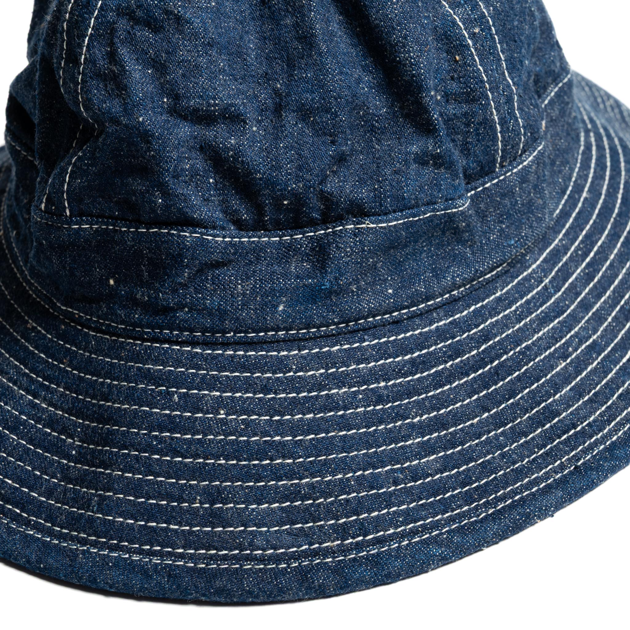 orSlow 03-001-81W US Navy Hat Denim One Wash | BlackBlue