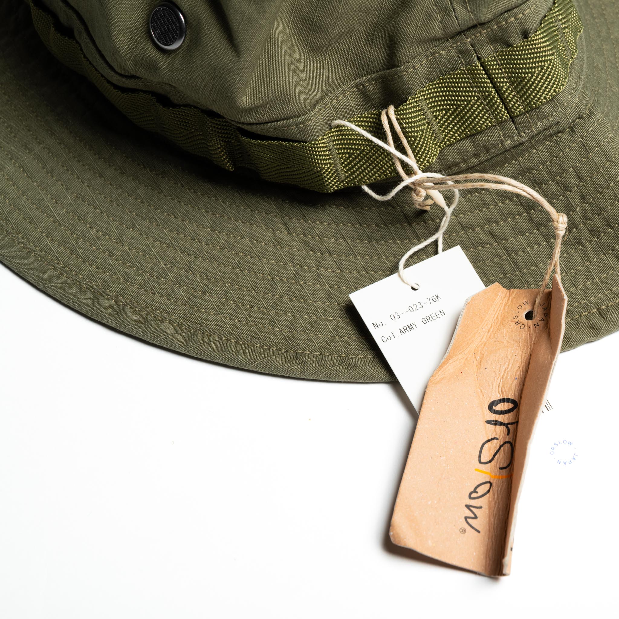 orSlow 03-023-76 U.S. Army Jungle Hat Ripstop Army Green | BlackBlue