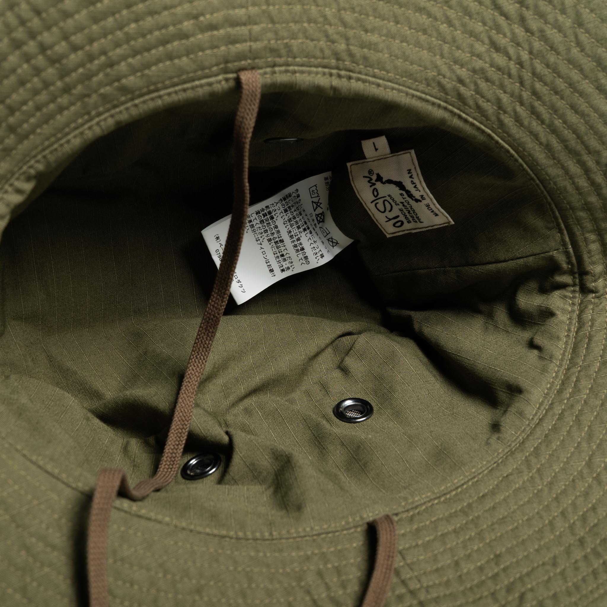 orSlow 03-023-76 U.S. Army Jungle Hat Ripstop Army Green | BlackBlue