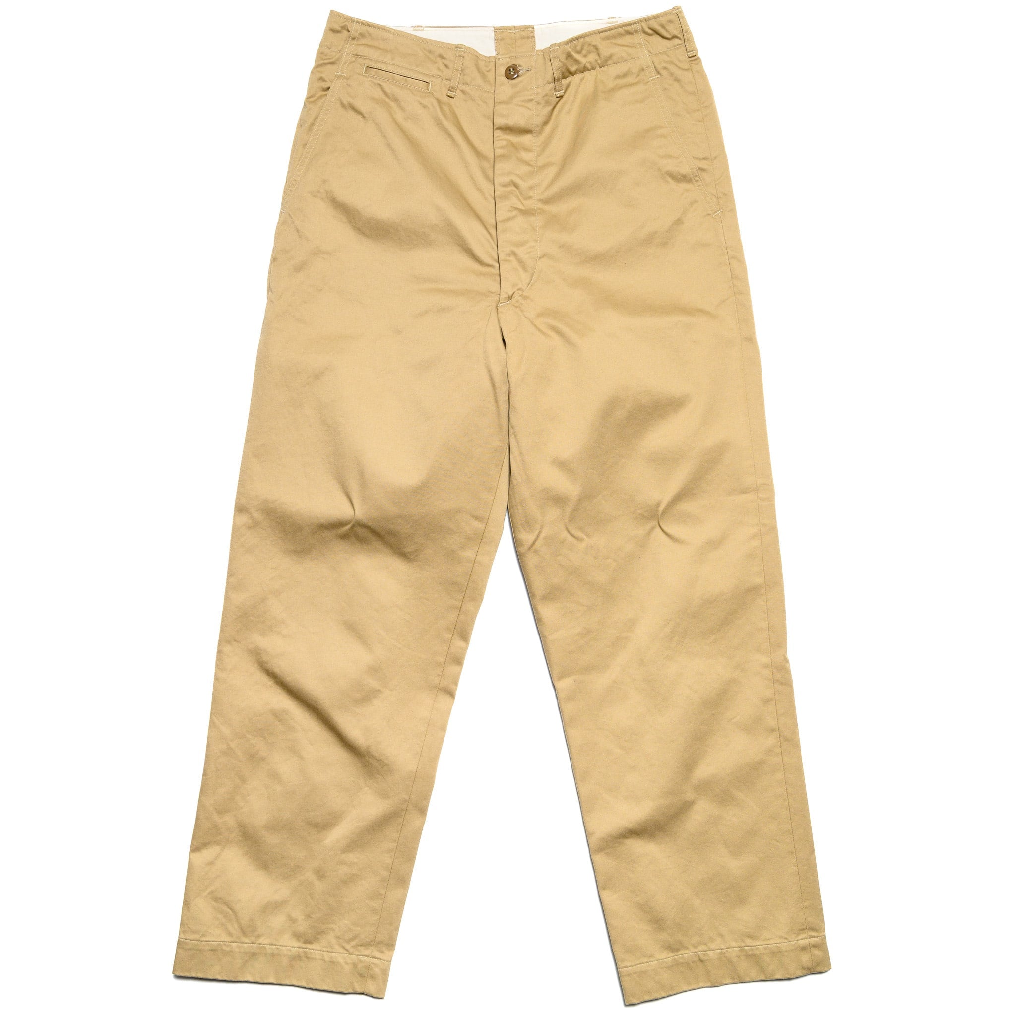 Vintage Fit Army Trousers - Dark Khaki