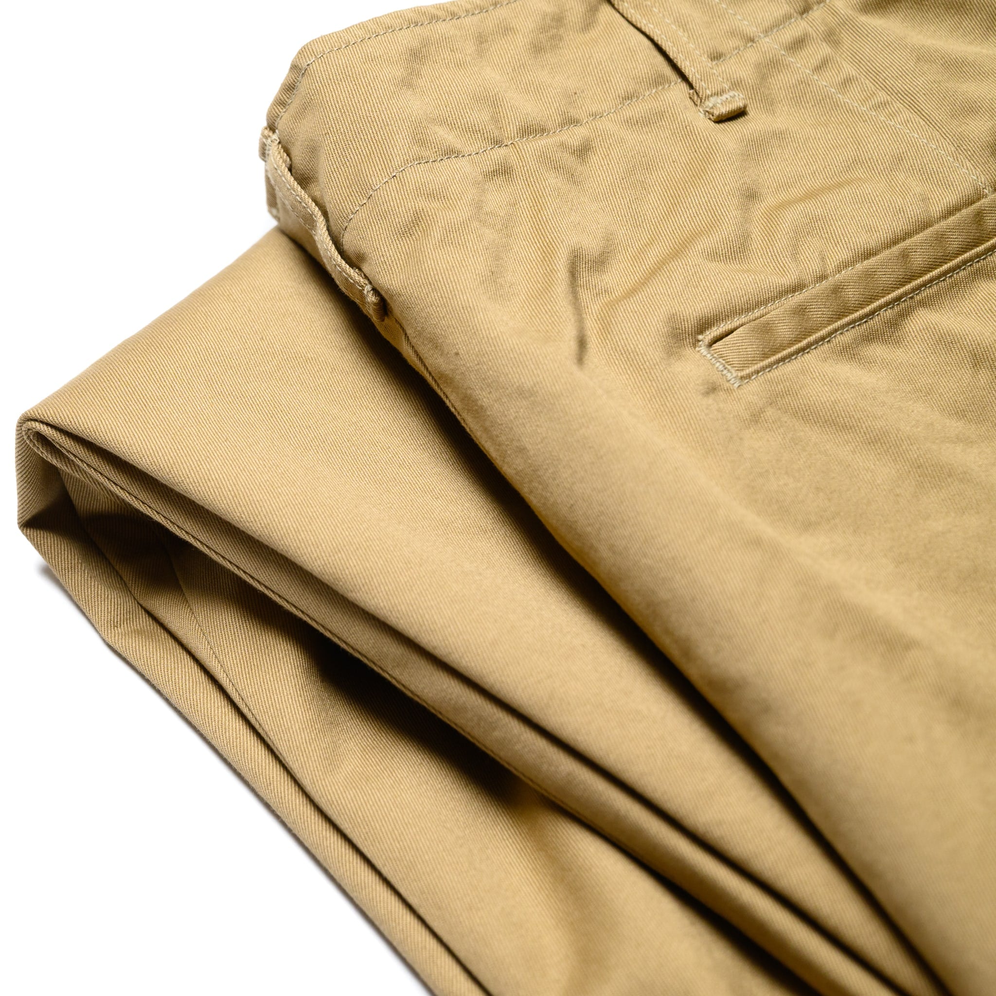 Vintage Fit Army Trousers - Dark Khaki