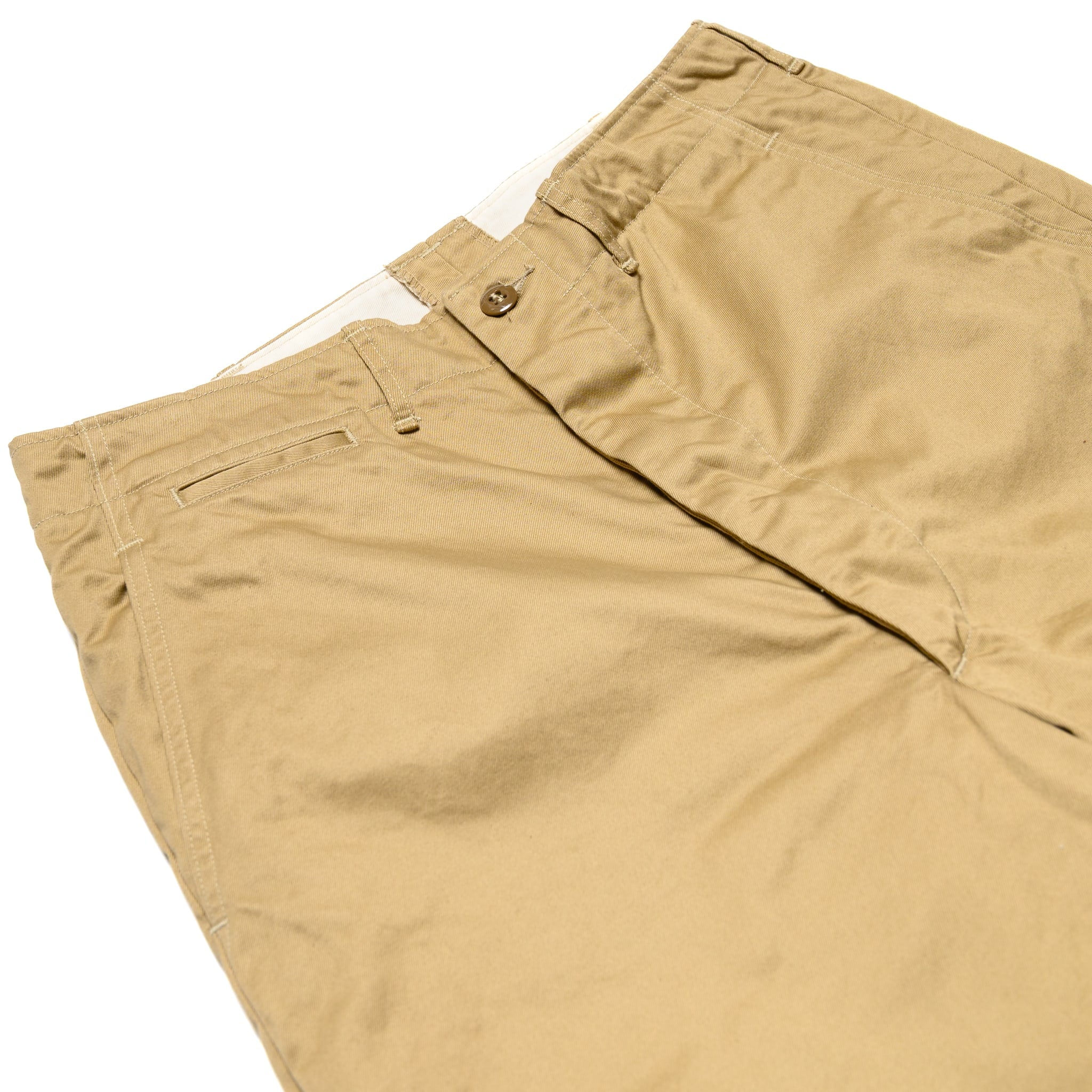 Vintage Fit Army Trousers - Dark Khaki