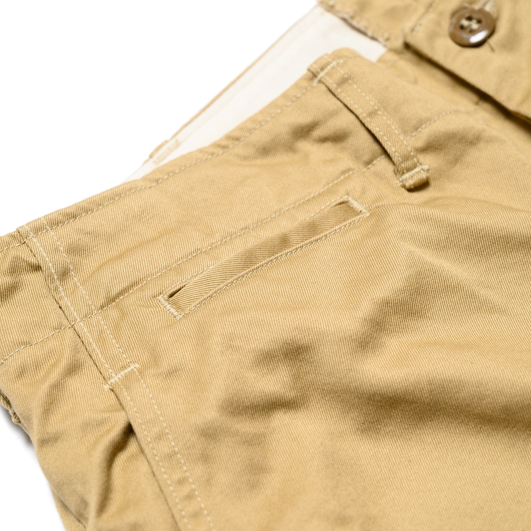 Vintage Fit Army Trousers - Dark Khaki