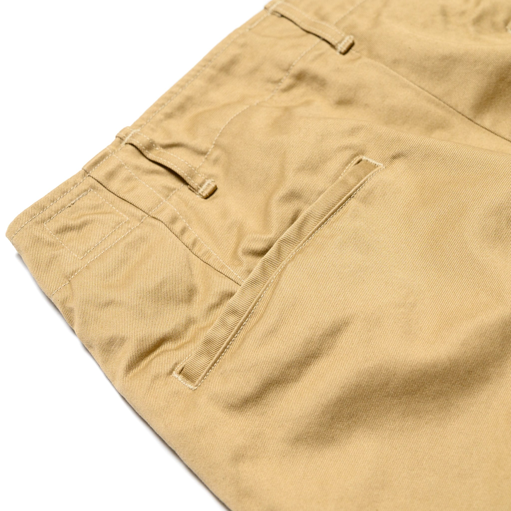 Vintage Fit Army Trousers - Dark Khaki