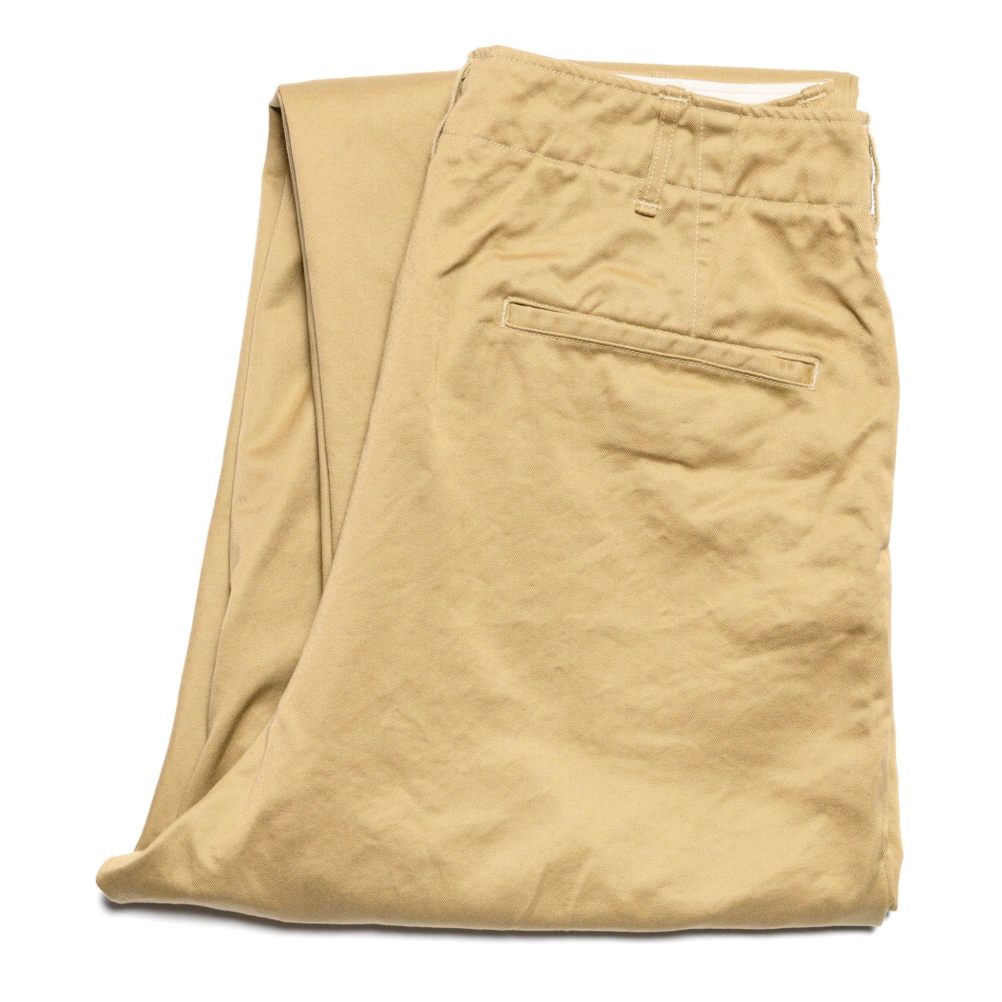 Vintage Fit Army Trousers - Dark Khaki
