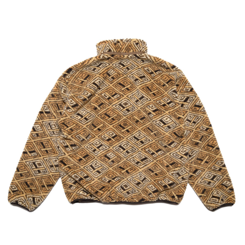 African Pattern Boa Fleece Jacket