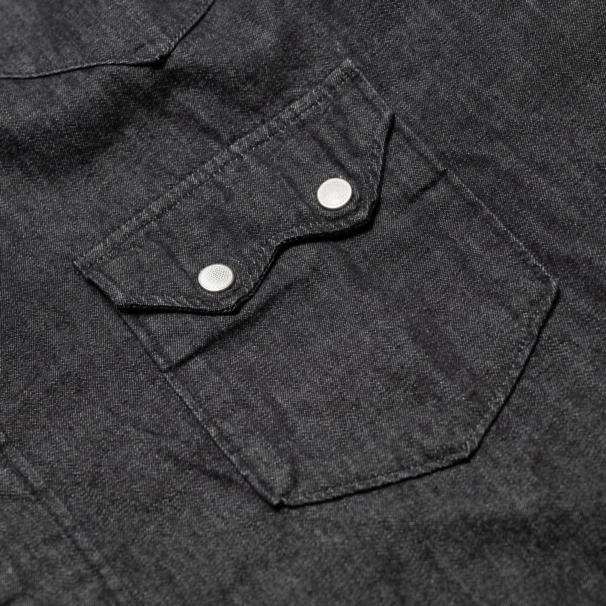 Black Denim Western Shirt
