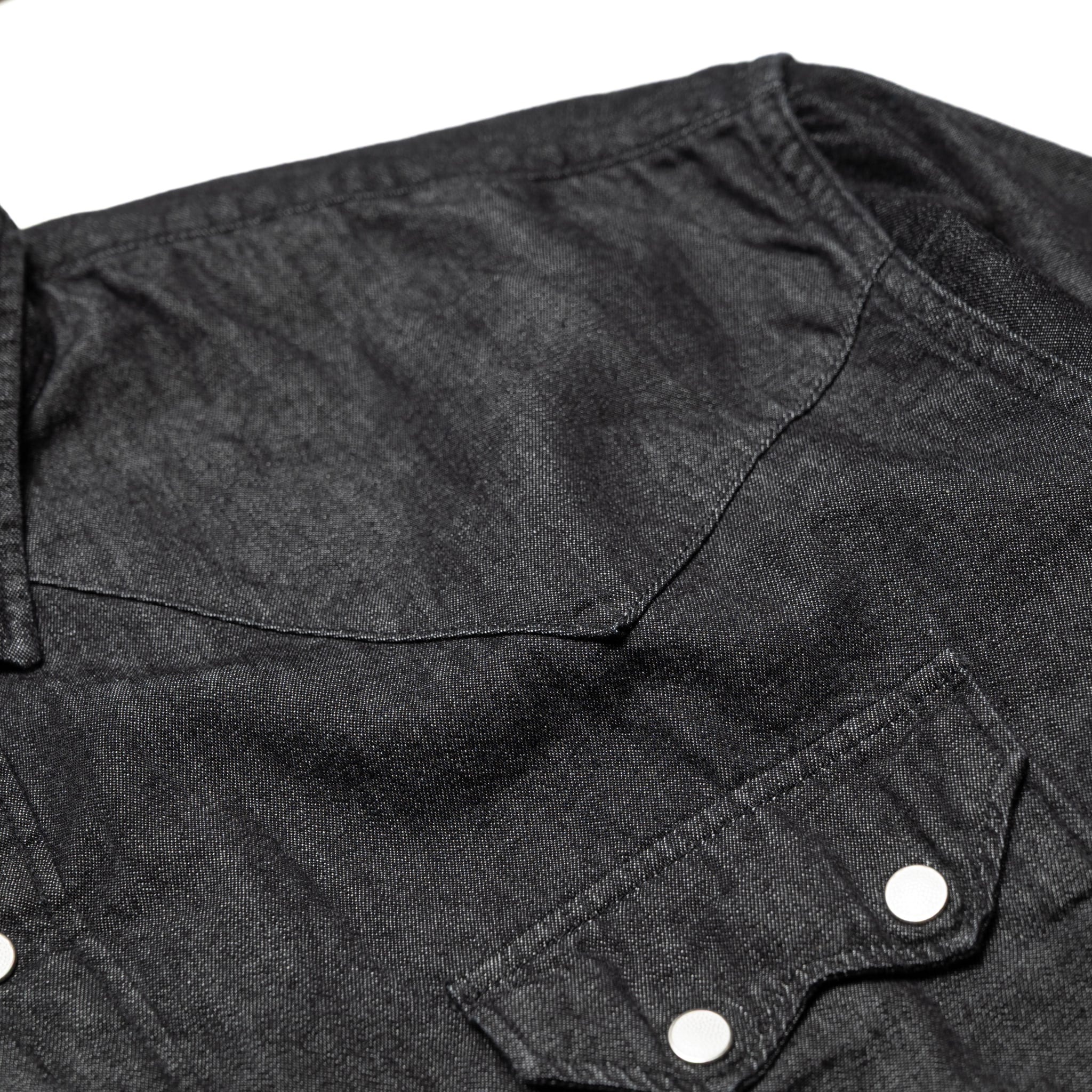 Black Denim Western Shirt