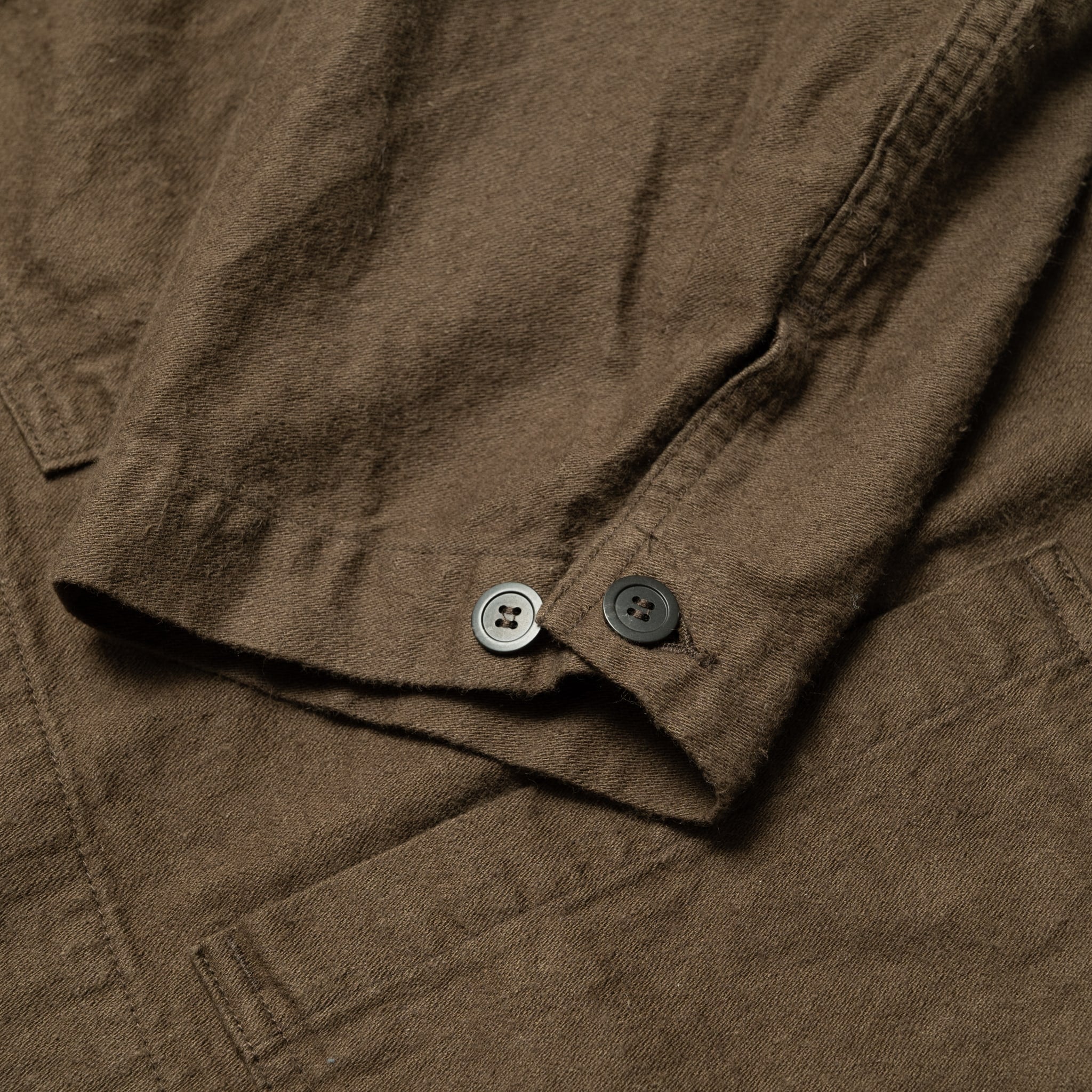 CL Moleskin Relax Fit Simple Work Jacket - Coffee Brown