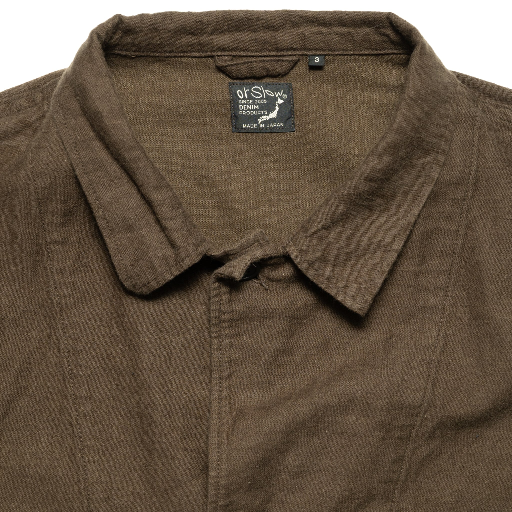 CL Moleskin Relax Fit Simple Work Jacket - Coffee Brown