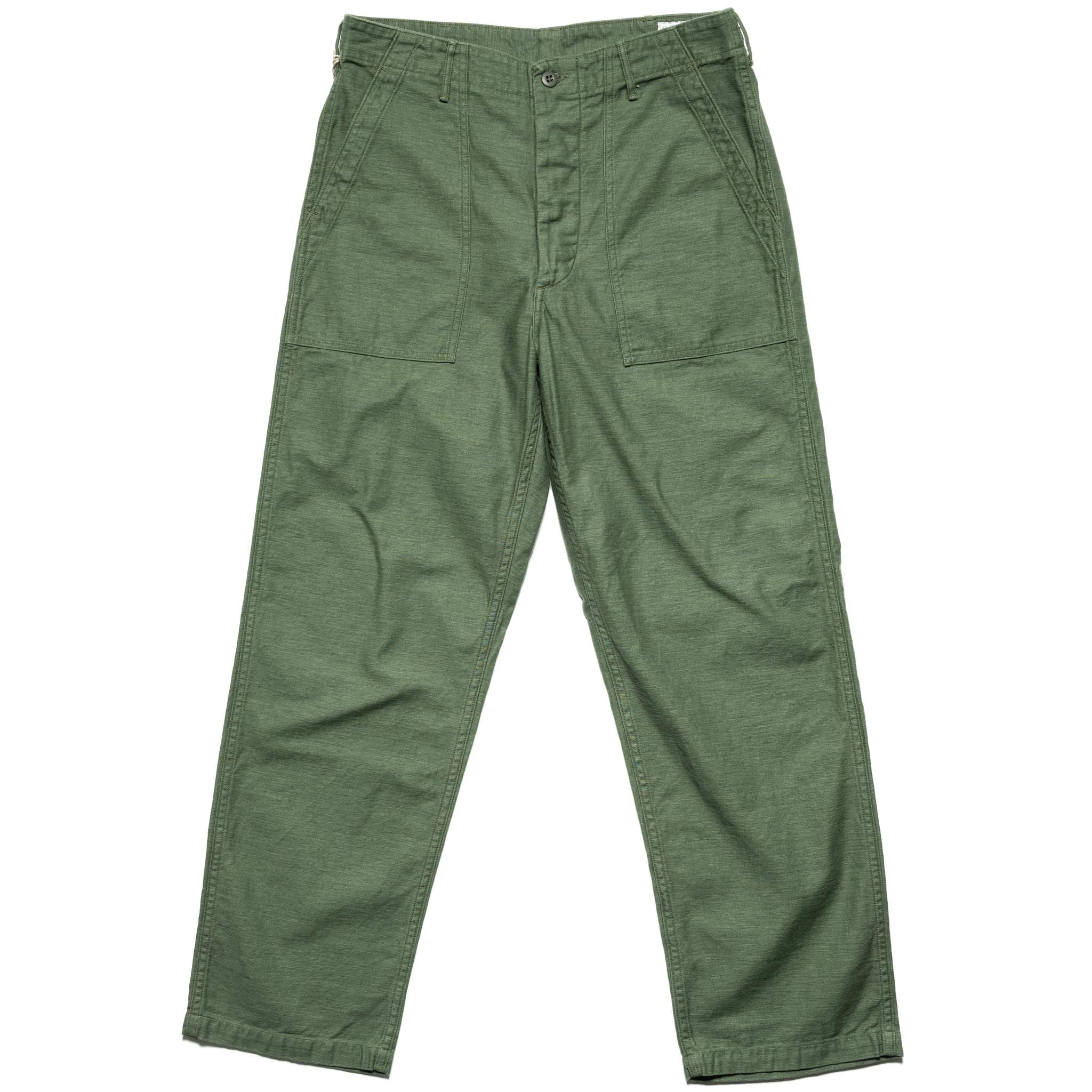 orSlow 01-5002-16 U.S. Army Fatigue Pants (Regular Fit) Green