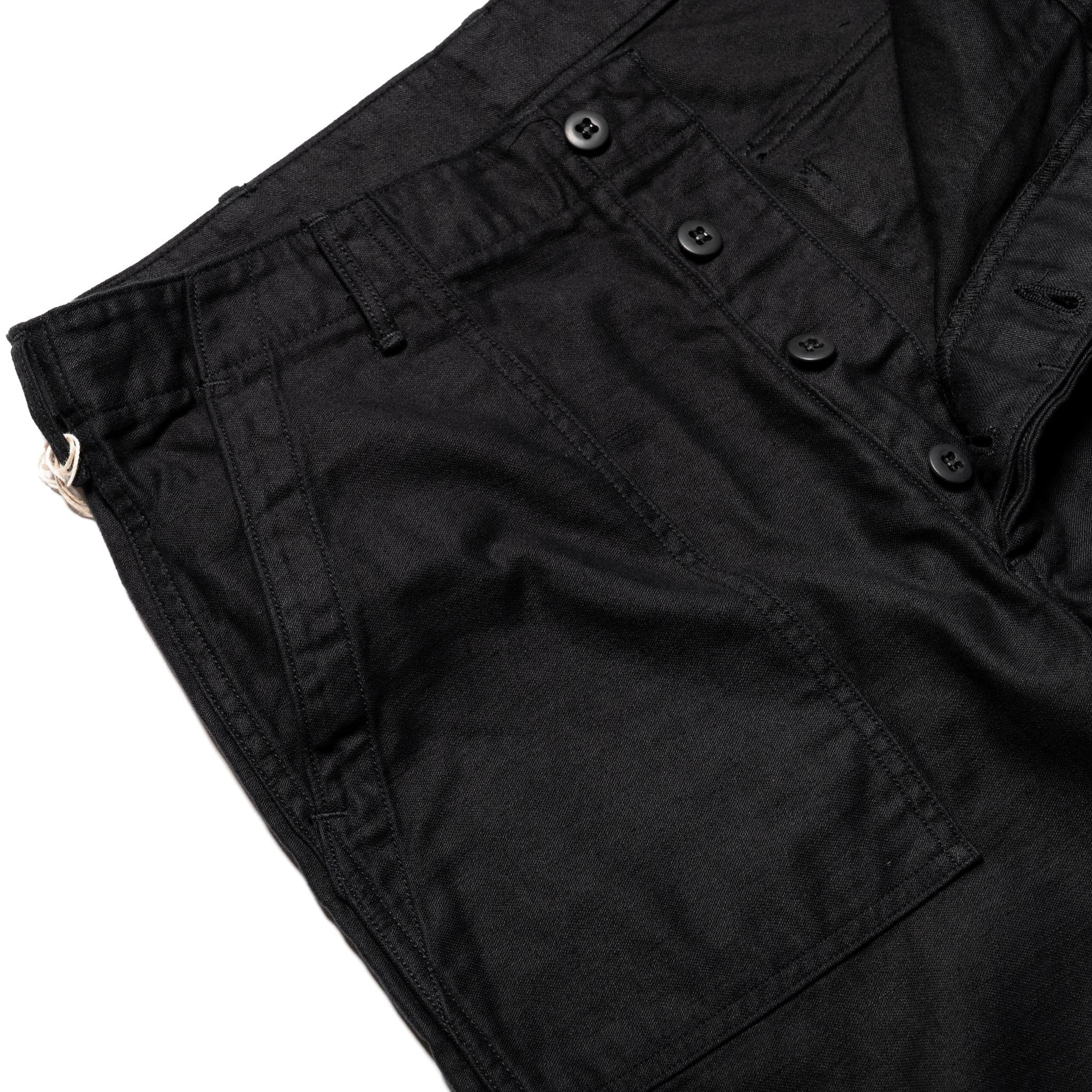 orSlow 01-5002-J61 U.S Army Fatigue Pants (Regular Fit) Black