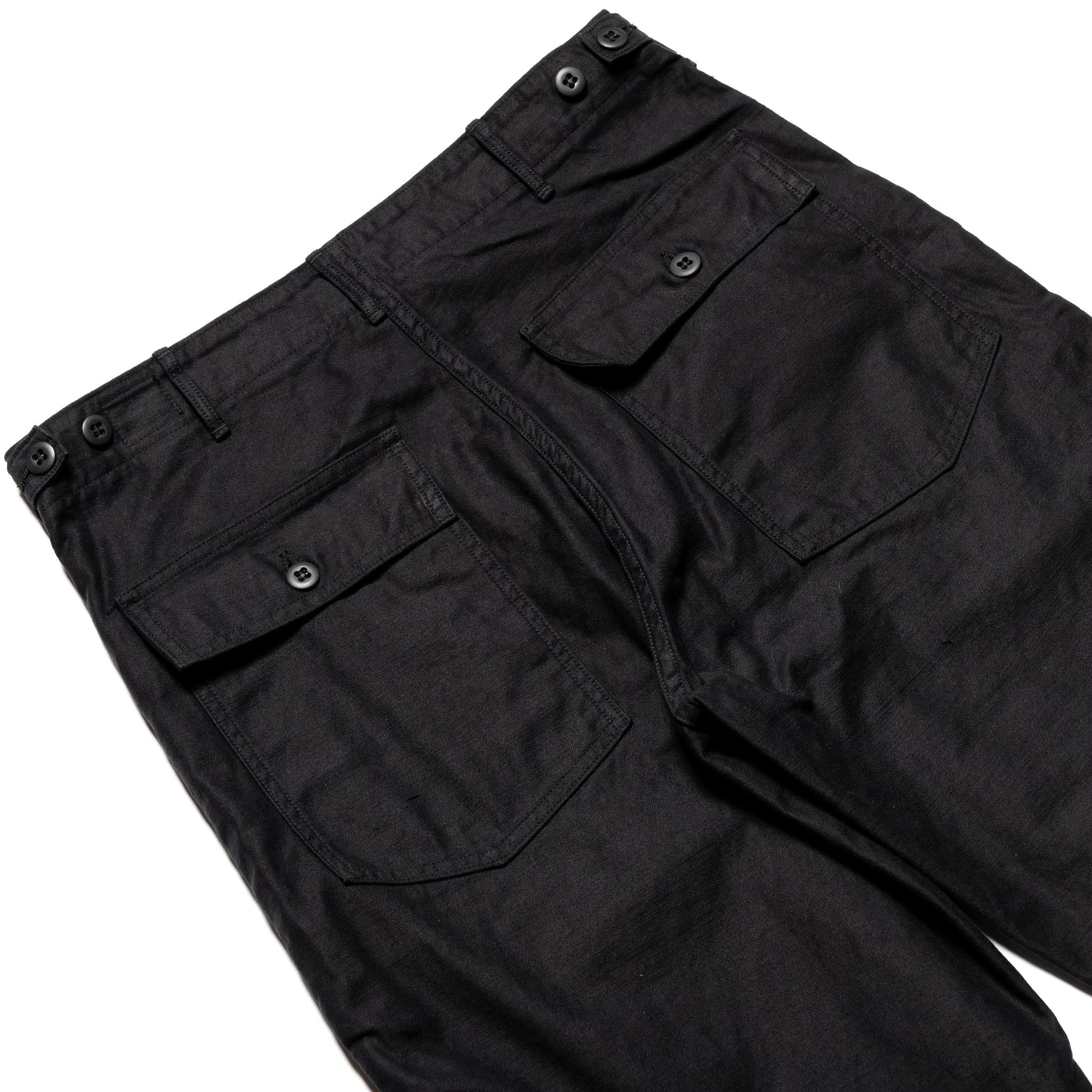 orSlow 01-5002-J61 U.S Army Fatigue Pants (Regular Fit) Black