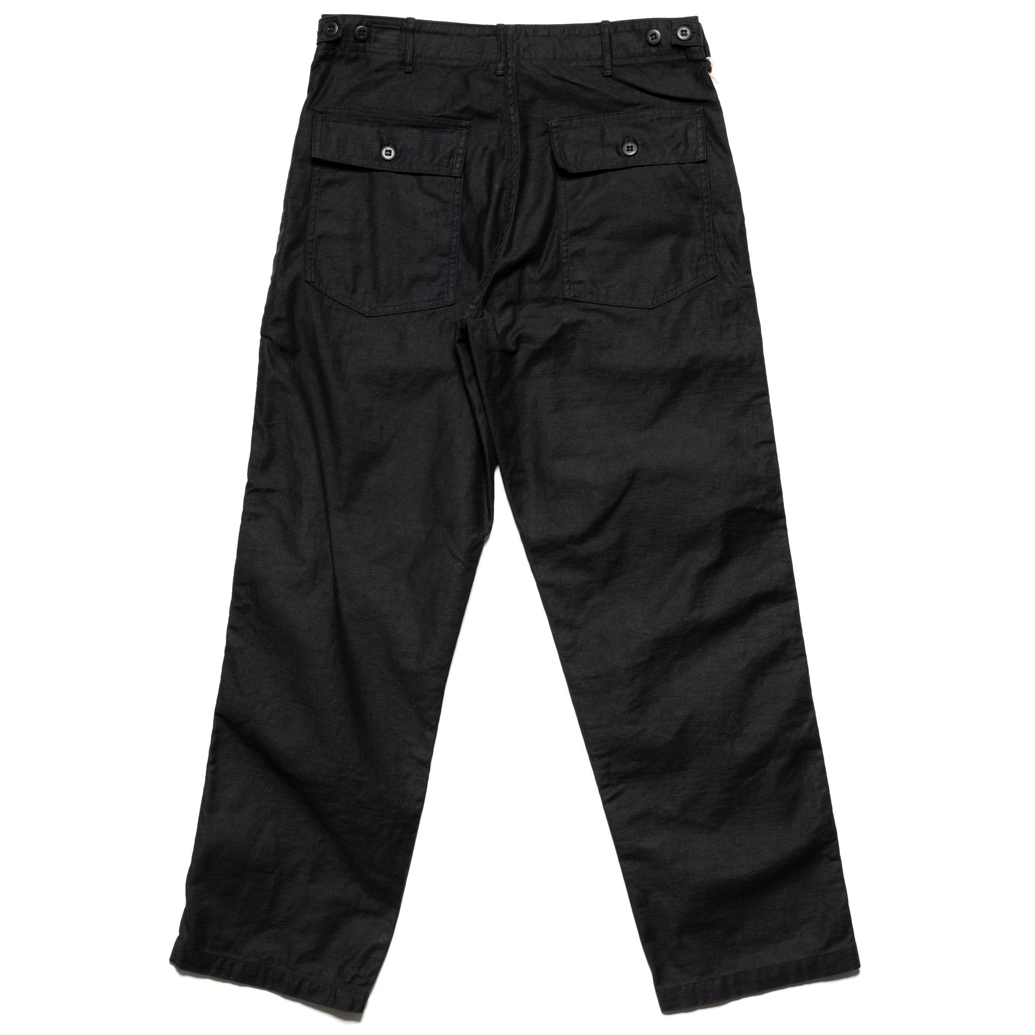 orSlow 01-5002-J61 U.S Army Fatigue Pants (Regular Fit) Black