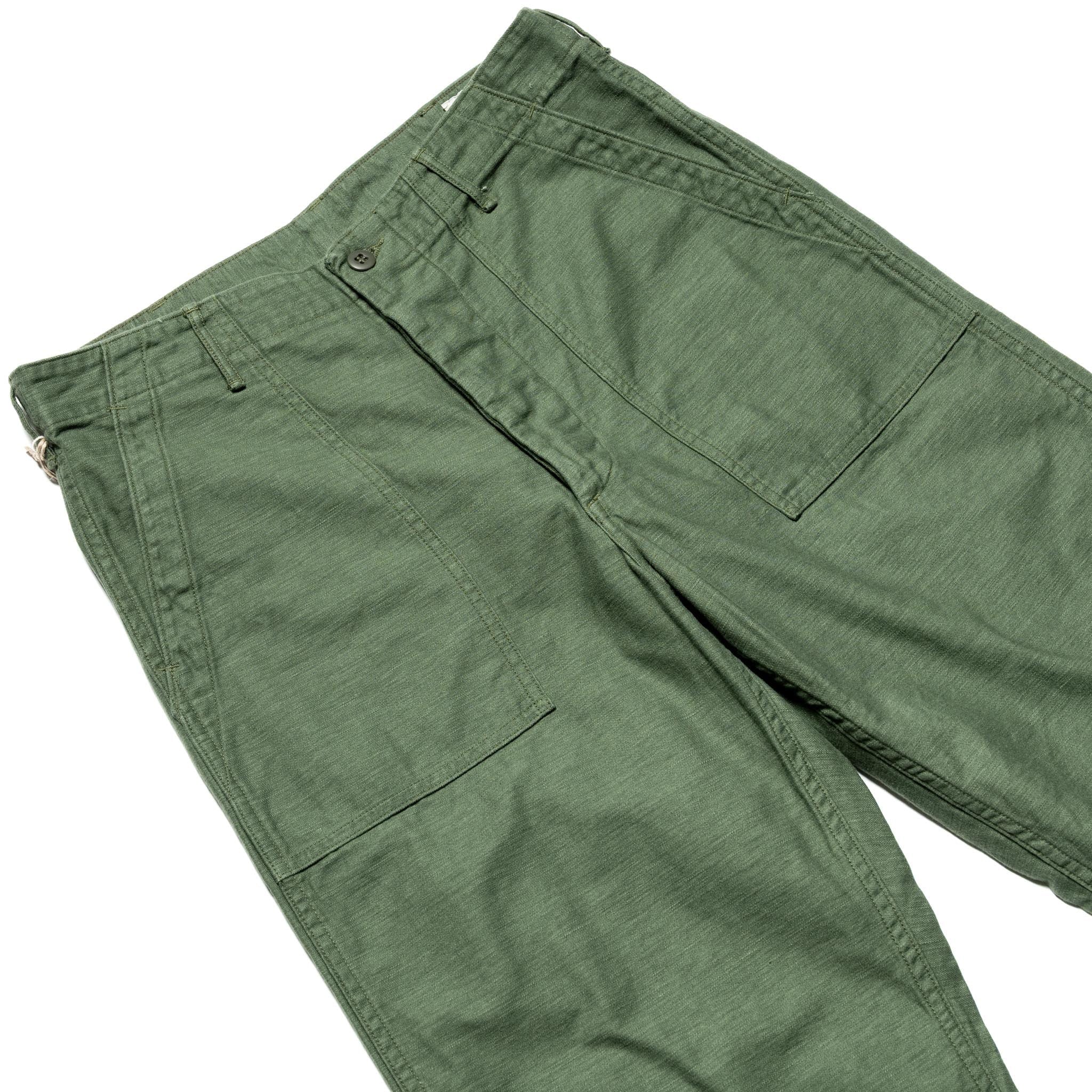 orSlow 01-5002-16 U.S. Army Fatigue Pants (Regular Fit) Green
