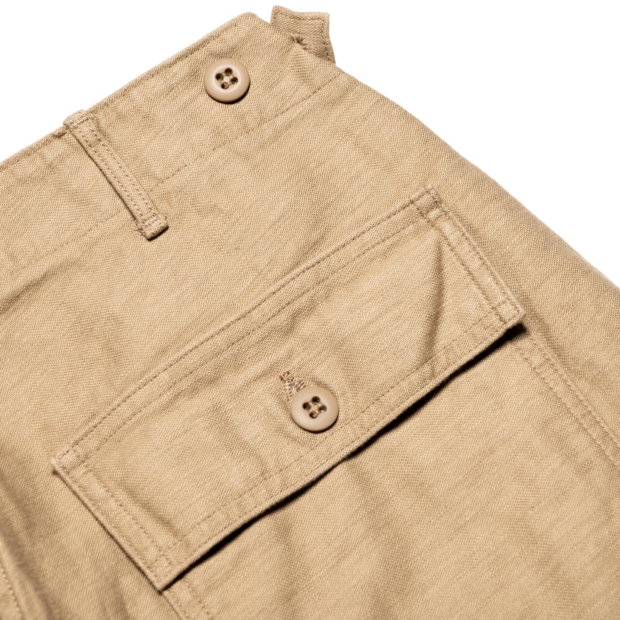 orSlow 01-5032-72 Slim Fit Fatigue Pants Sand Beige | BlackBlue