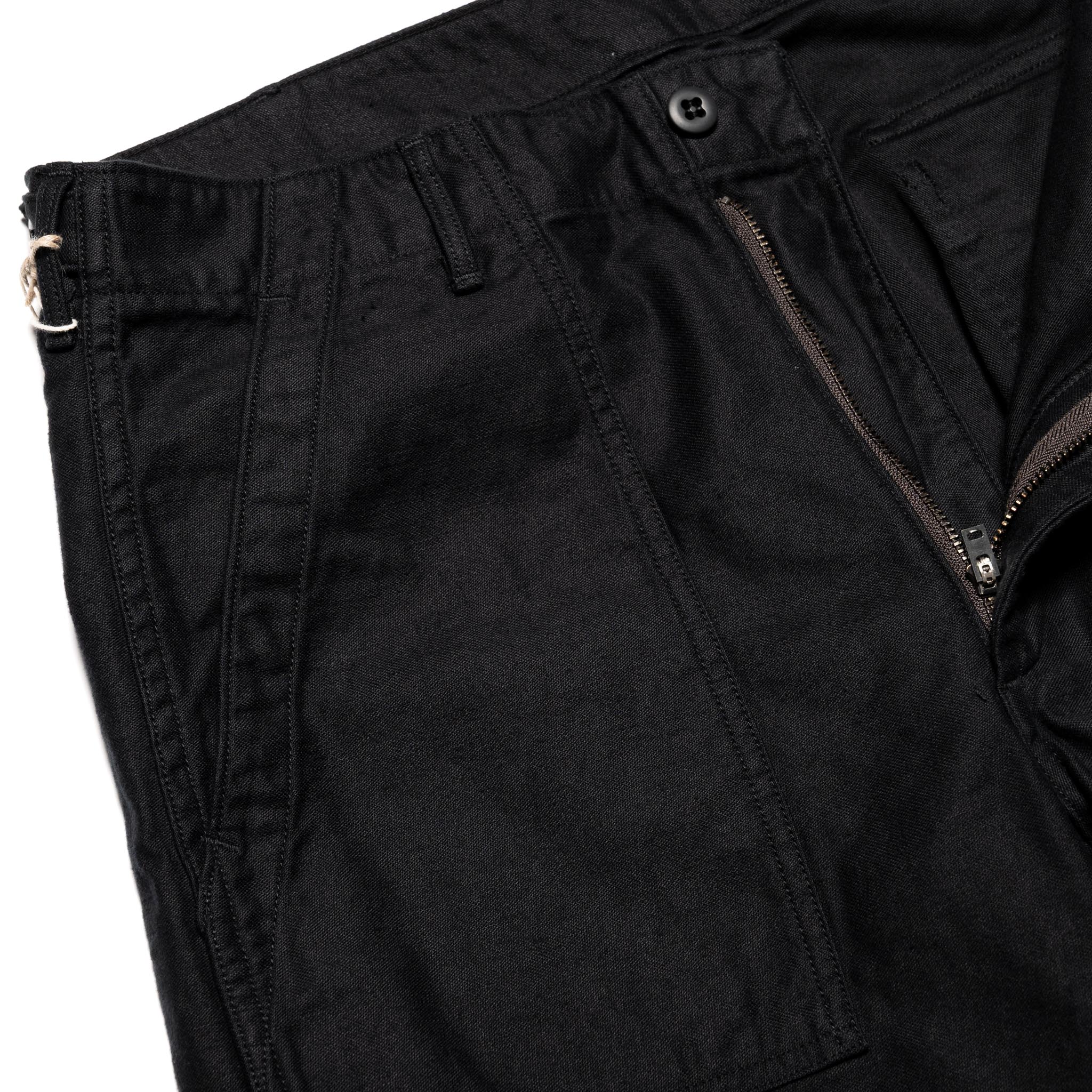 Slim Fit Fatigue Pants - Black