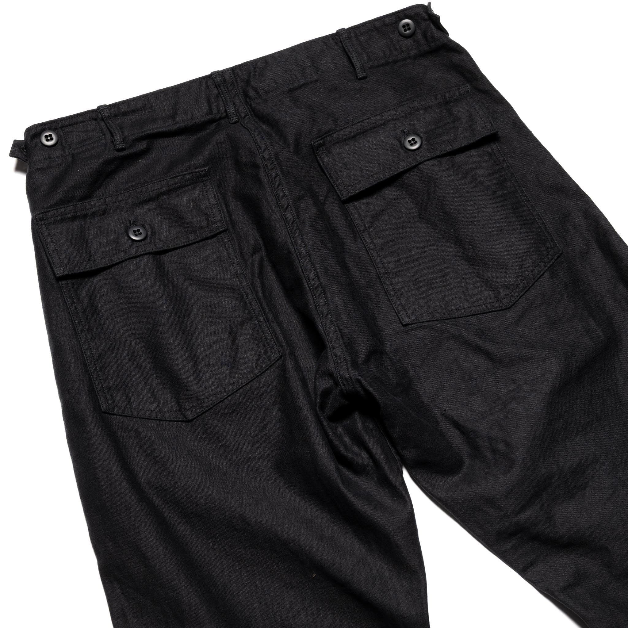 orSlow 01-5032-J61 Slim Fit Fatigue Pants Black | BlackBlue