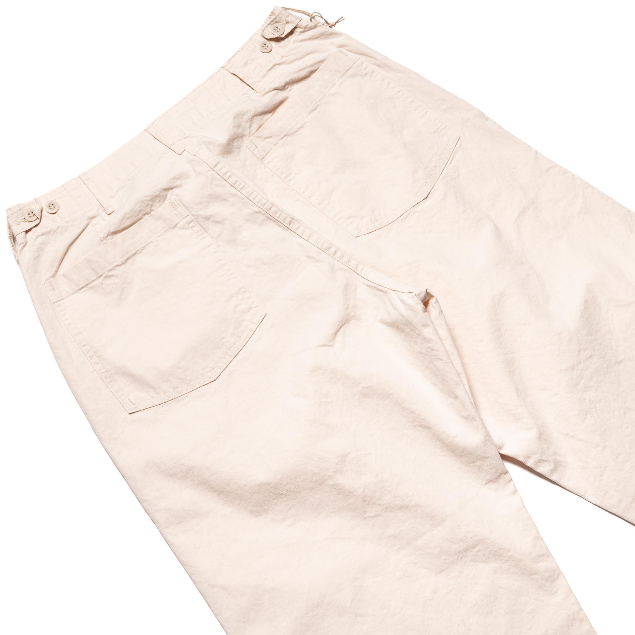 orSlow 01-5103-M66 Summer Fatigue Pants Ecru | BlackBlue