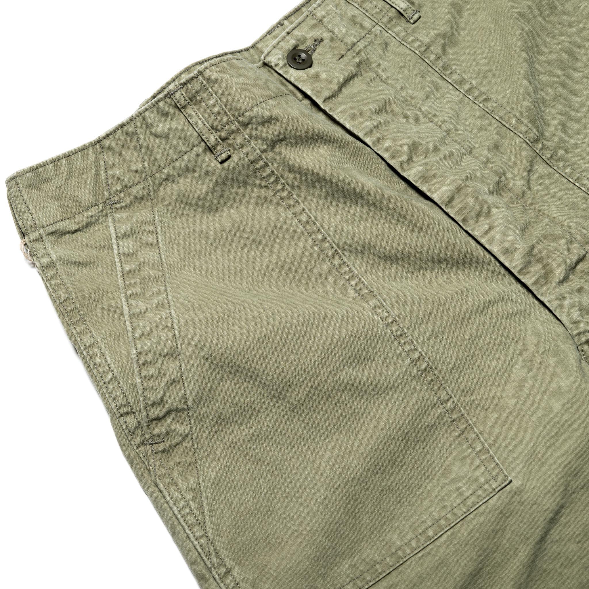 orSlow 01-7103-M16 Summer Fatigue Shorts Green | BlackBlue