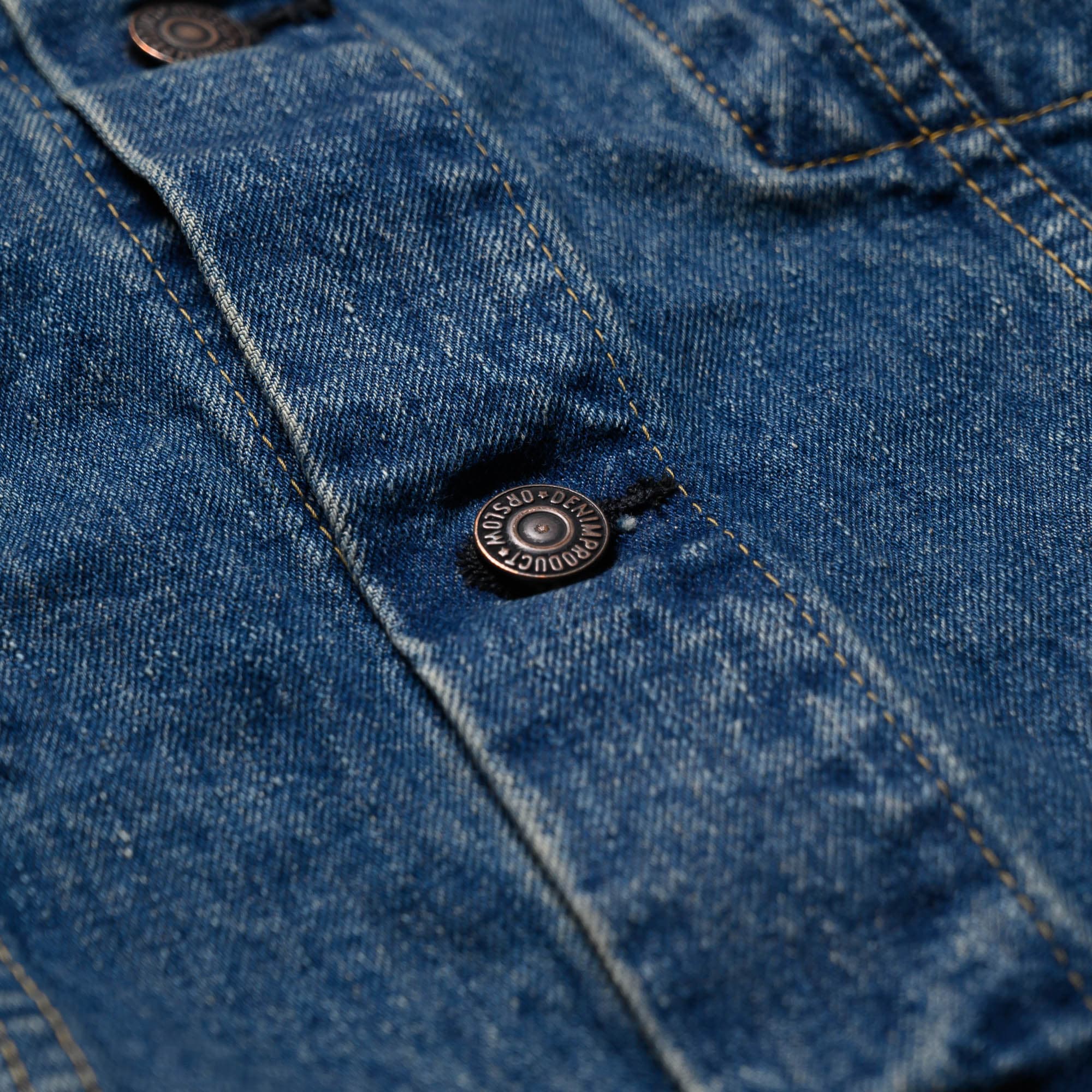 orSlow Type 3 1960's Denim Jacket Used Wash Hardware Detail