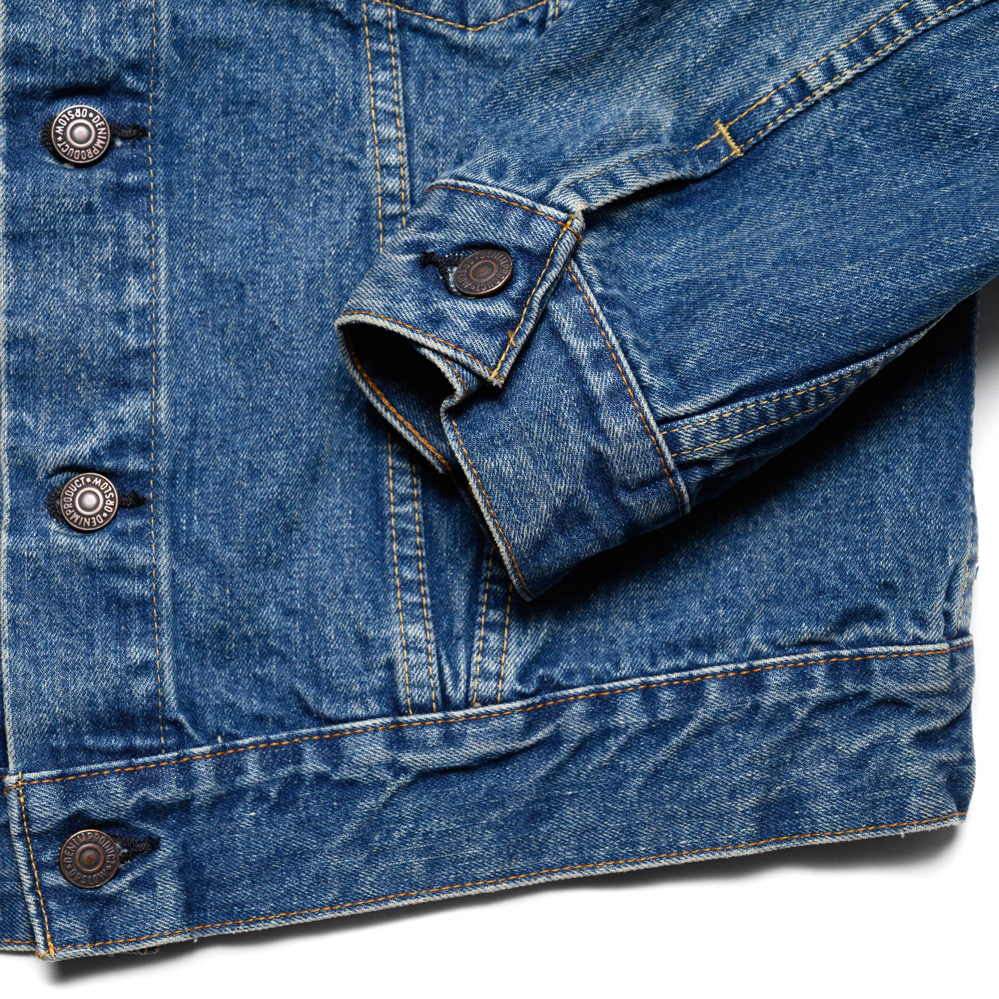 orSlow Type 3 1960's Denim Jacket Used Wash Cuff Detail