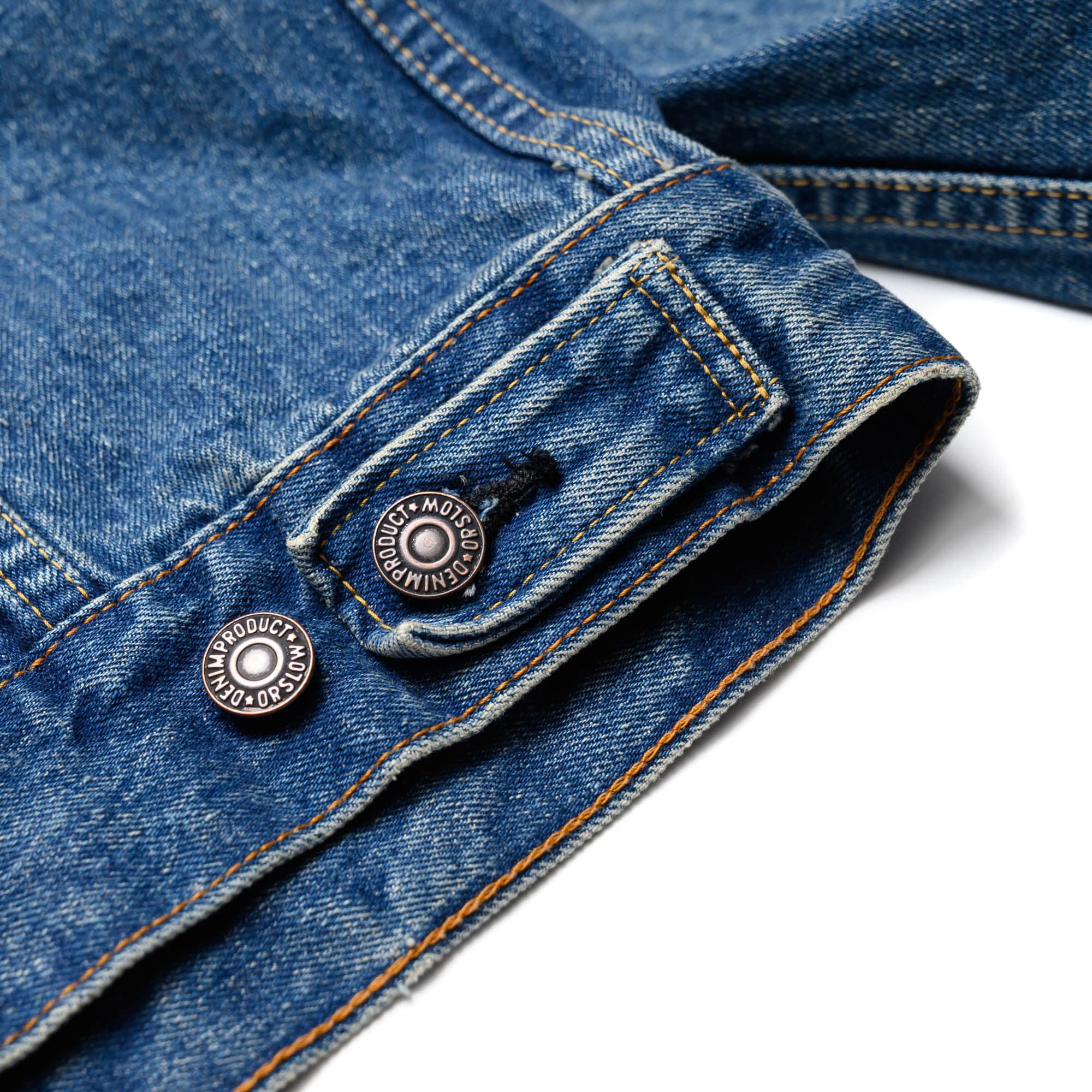 orSlow Type 3 1960's Denim Jacket Used Wash Waist Tab Detail