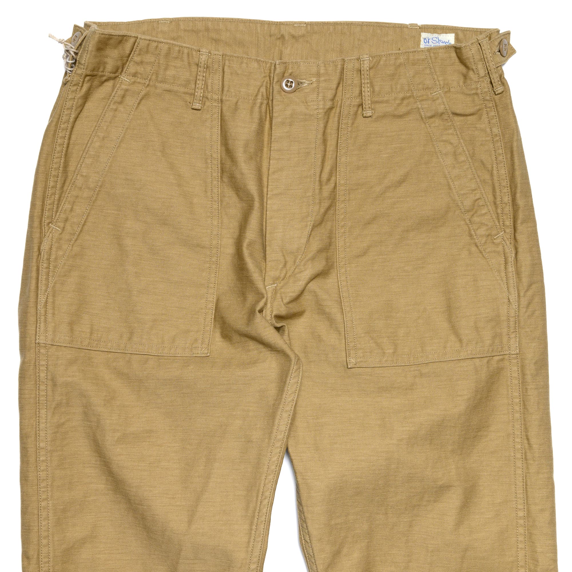 Slim Fit Fatigue Pants - Khaki