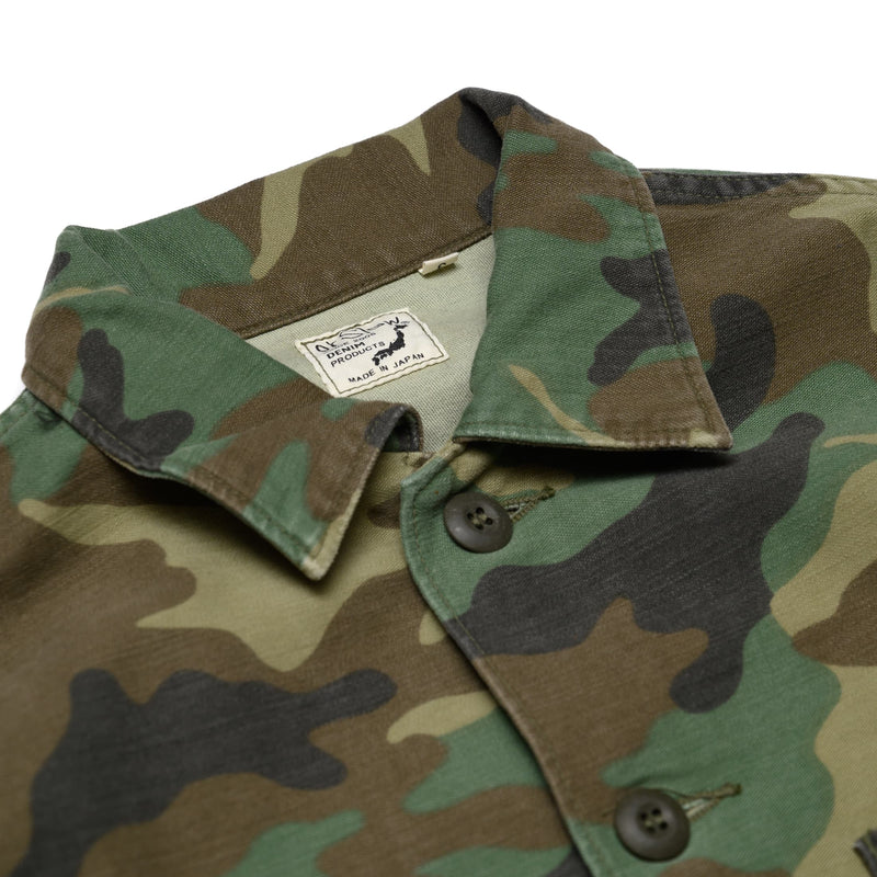 US Army Fatigue Shirt - Woodland Camo