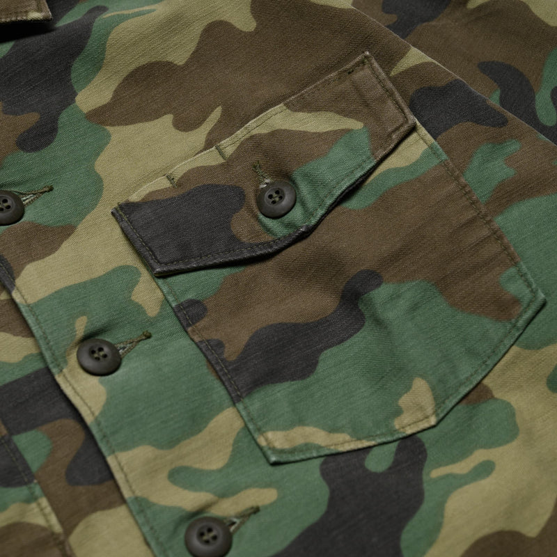 US Army Fatigue Shirt - Woodland Camo