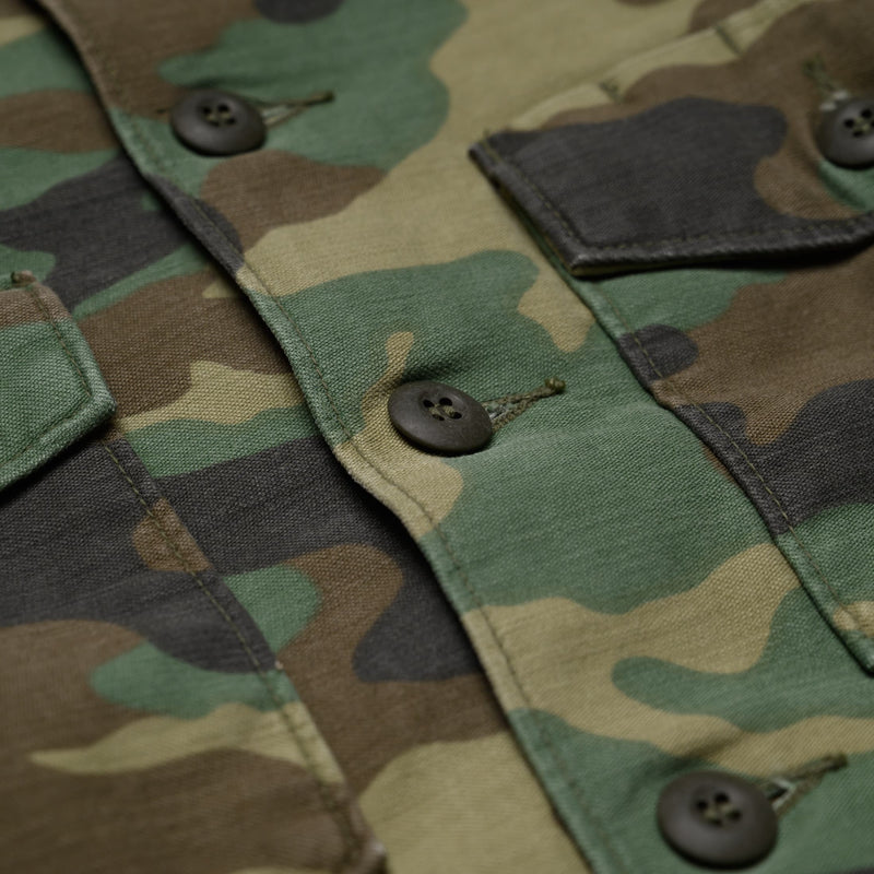 US Army Fatigue Shirt - Woodland Camo