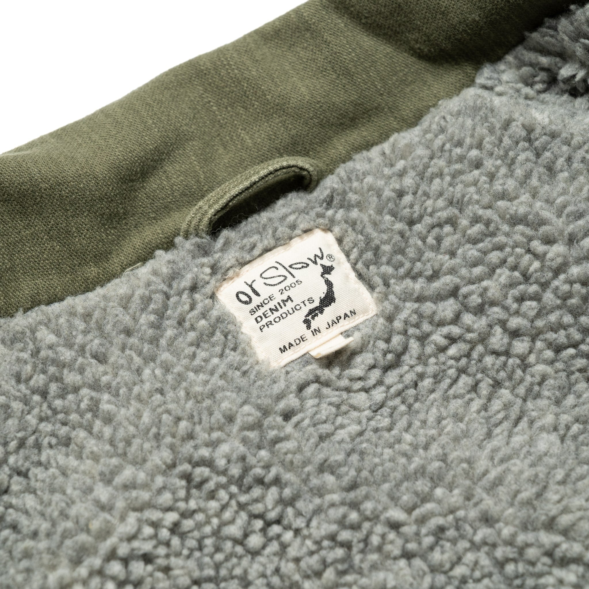 Vintage Washed Coach Jacket With Fleece Lining - Dark Olive