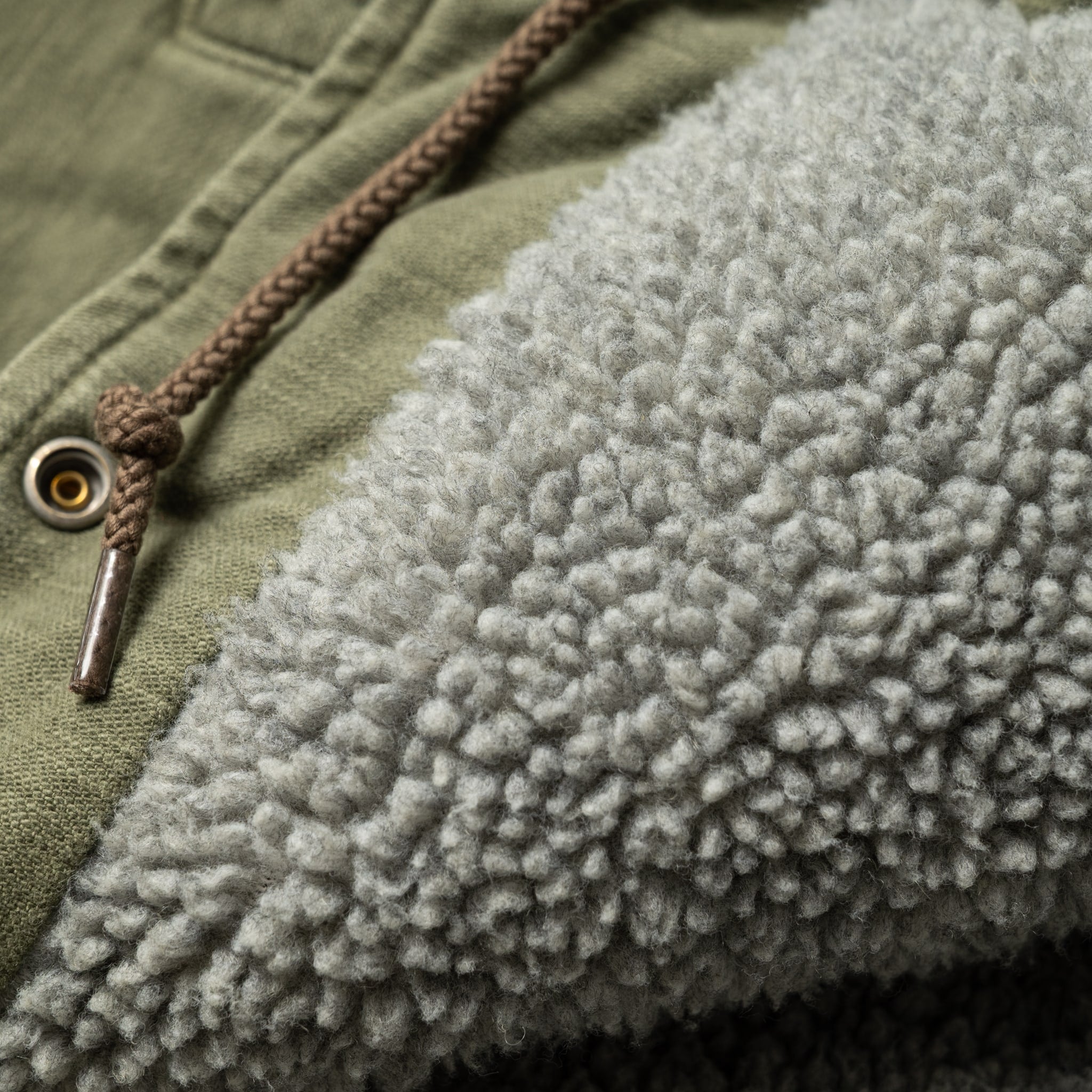 Vintage Washed Coach Jacket With Fleece Lining - Dark Olive