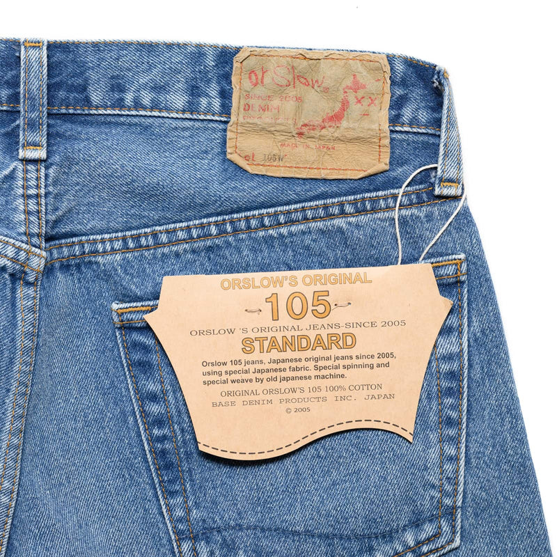 orSlow 105 90's Used Denim Paper Patch