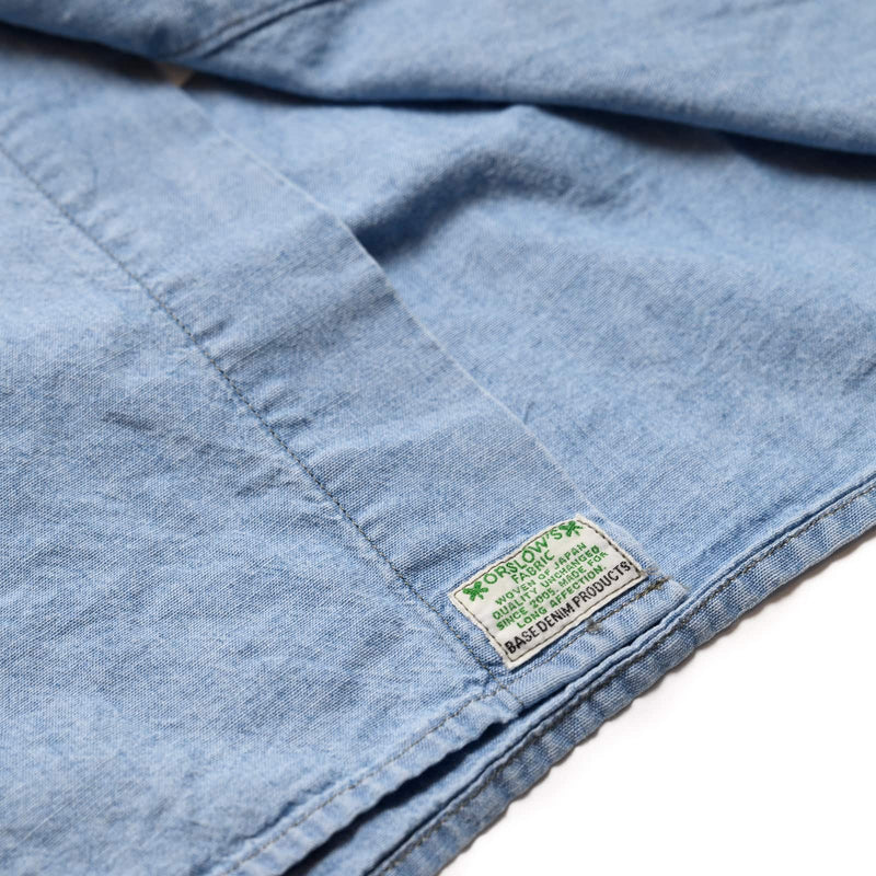 orSlow Chambray 60's Work Shirt Chambray Bleached Label