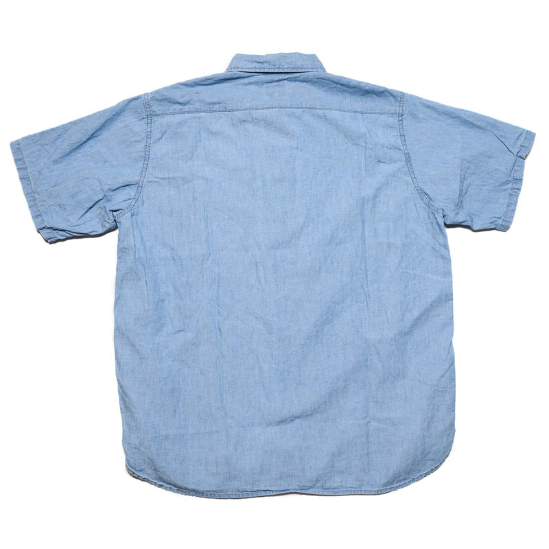 orSlow Chambray 60's Work Shirt Chambray Bleached Rear
