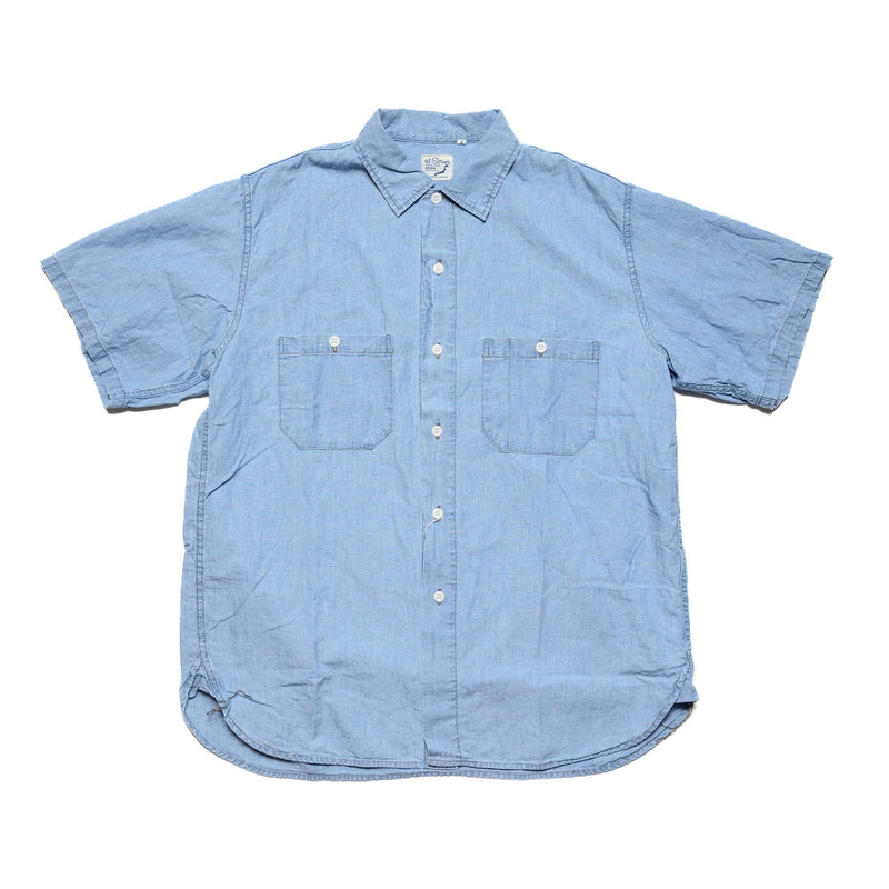 orSlow Chambray 60's Work Shirt Chambray Bleached