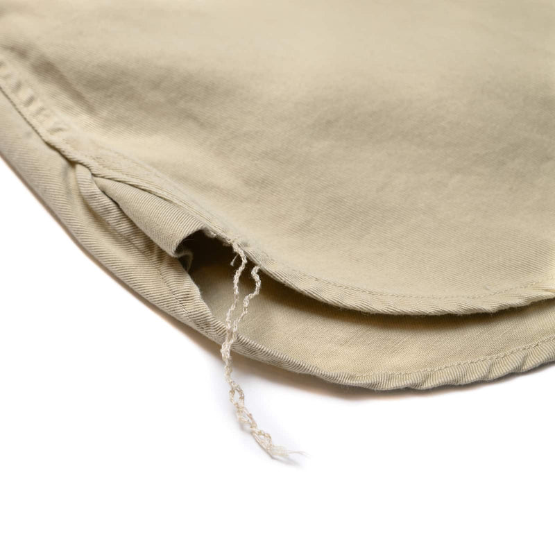orslow Cotton Twill 60's Work Shirt Beige Chain Stitch Run off