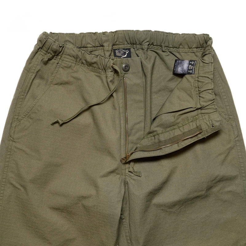 orSlow New Yorker Pant Army Green Ripstop Zipper Fly