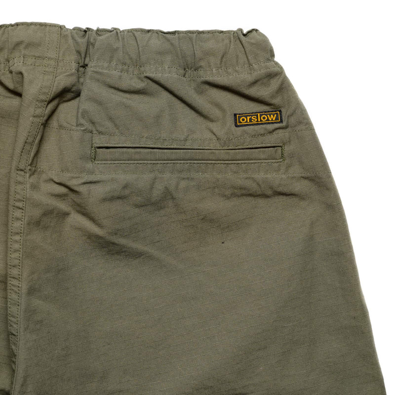 orSlow New Yorker Pant Army Green Ripstop Brand Tag