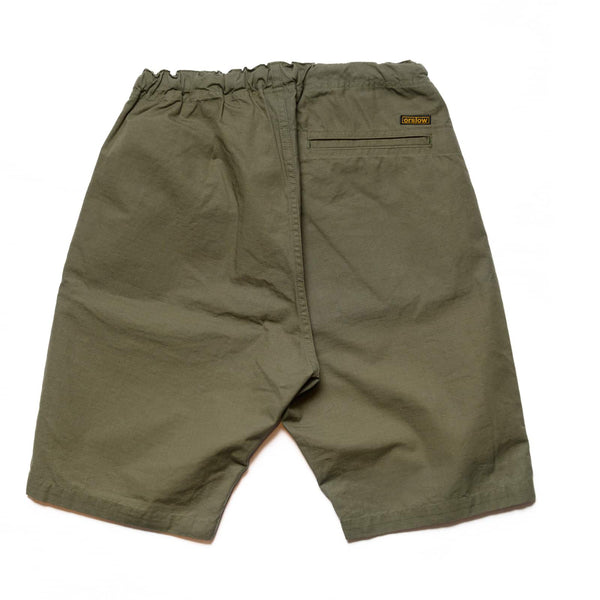 orSlow New Yorker Shorts Army Green Rear