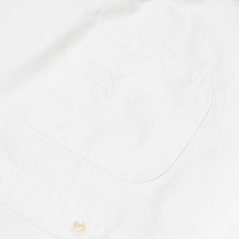 orSlow Standard Oxford White Button Down Shirt White Pocket