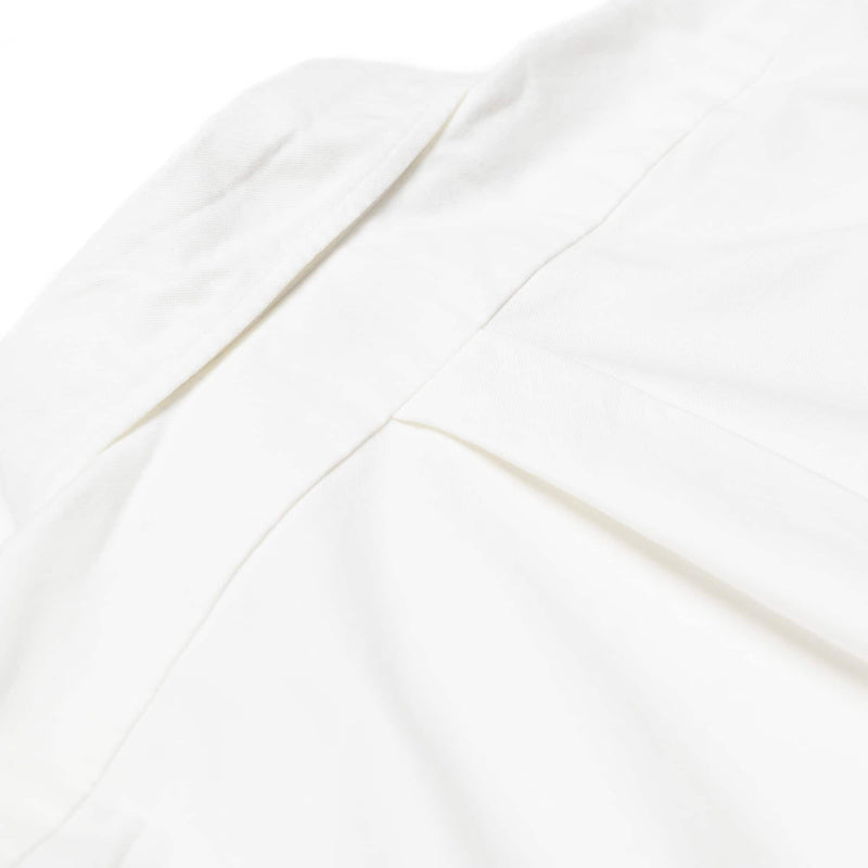 orSlow Standard Oxford White Button Down Shirt White Box Pleat