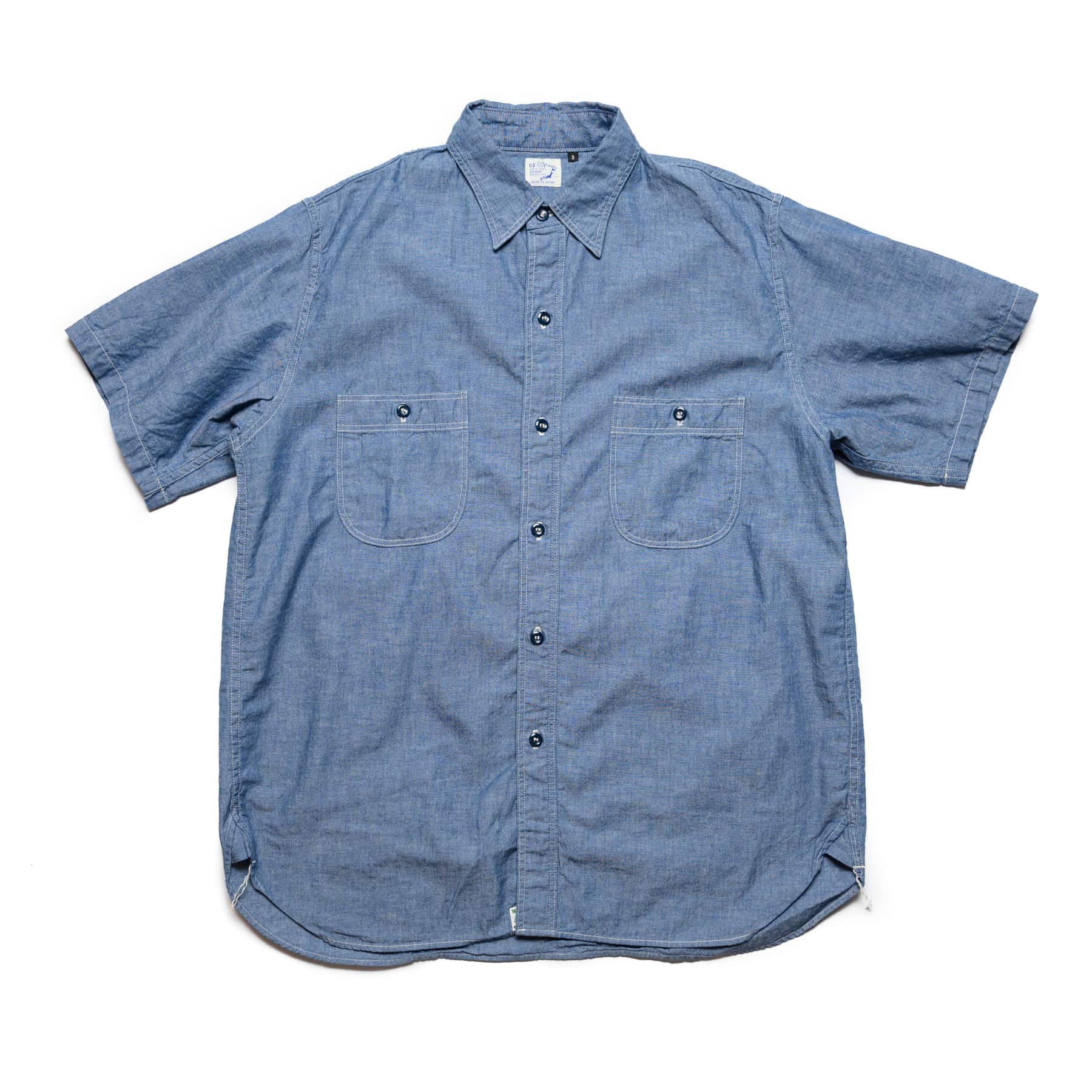 Short Sleeve Chambray Work Shirt - Chambray