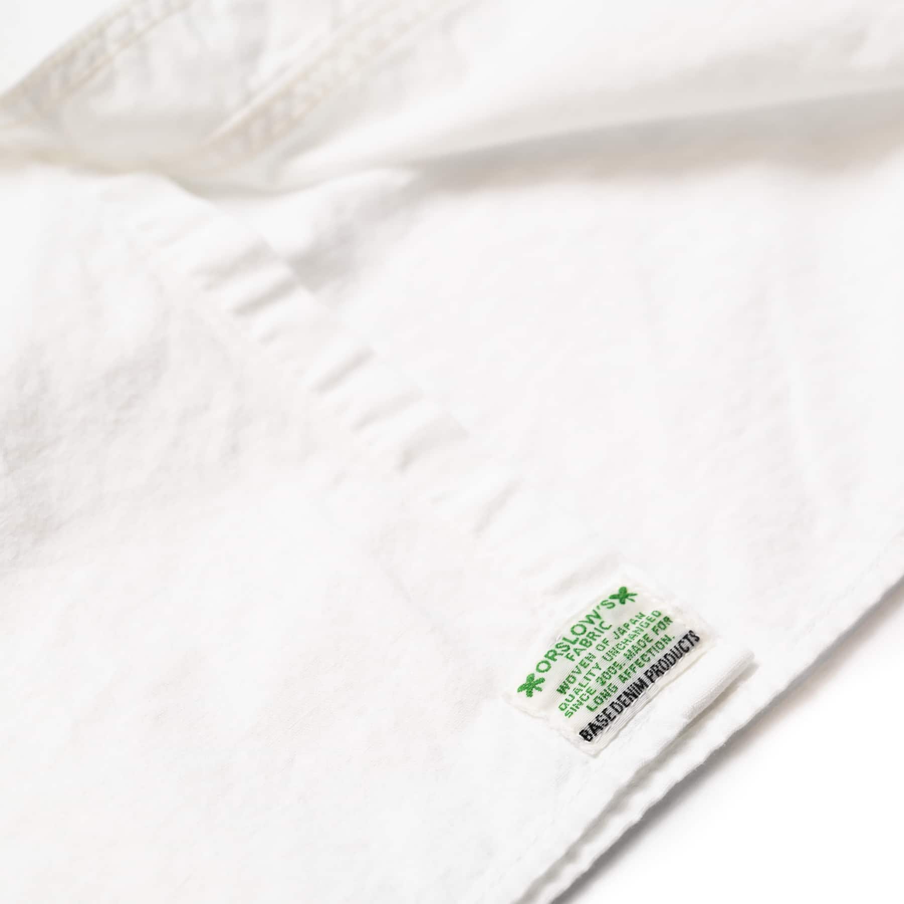 Short Sleeve Chambray Work Shirt - White