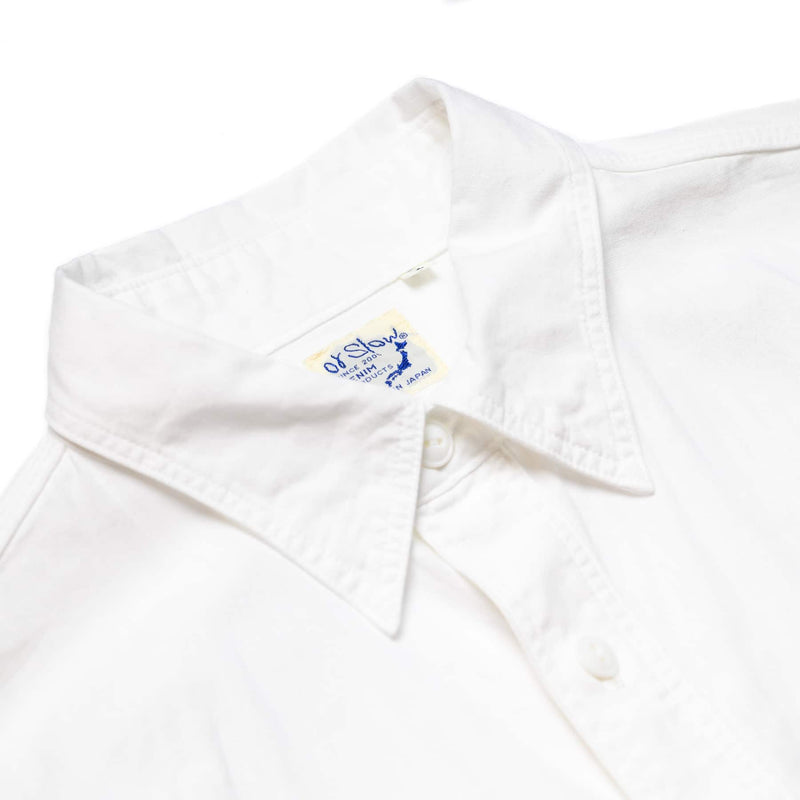 White Chambray Work Shirt - White