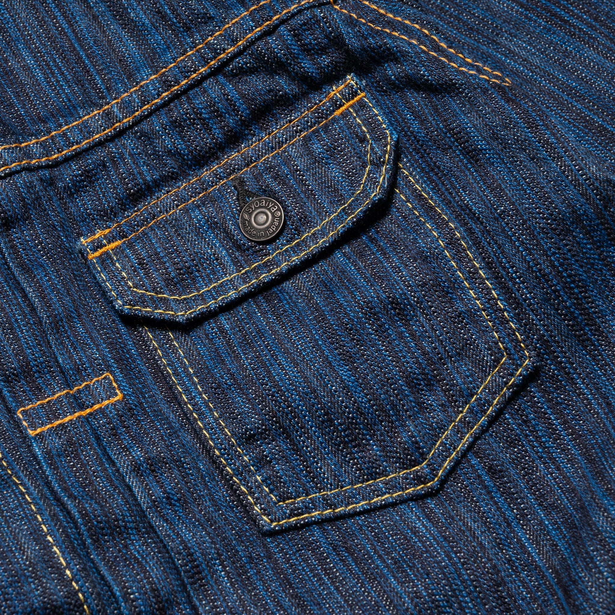 Pure Blue Japan 6225-D Waterfall Denim Type 2 Jacket Dark Indigo