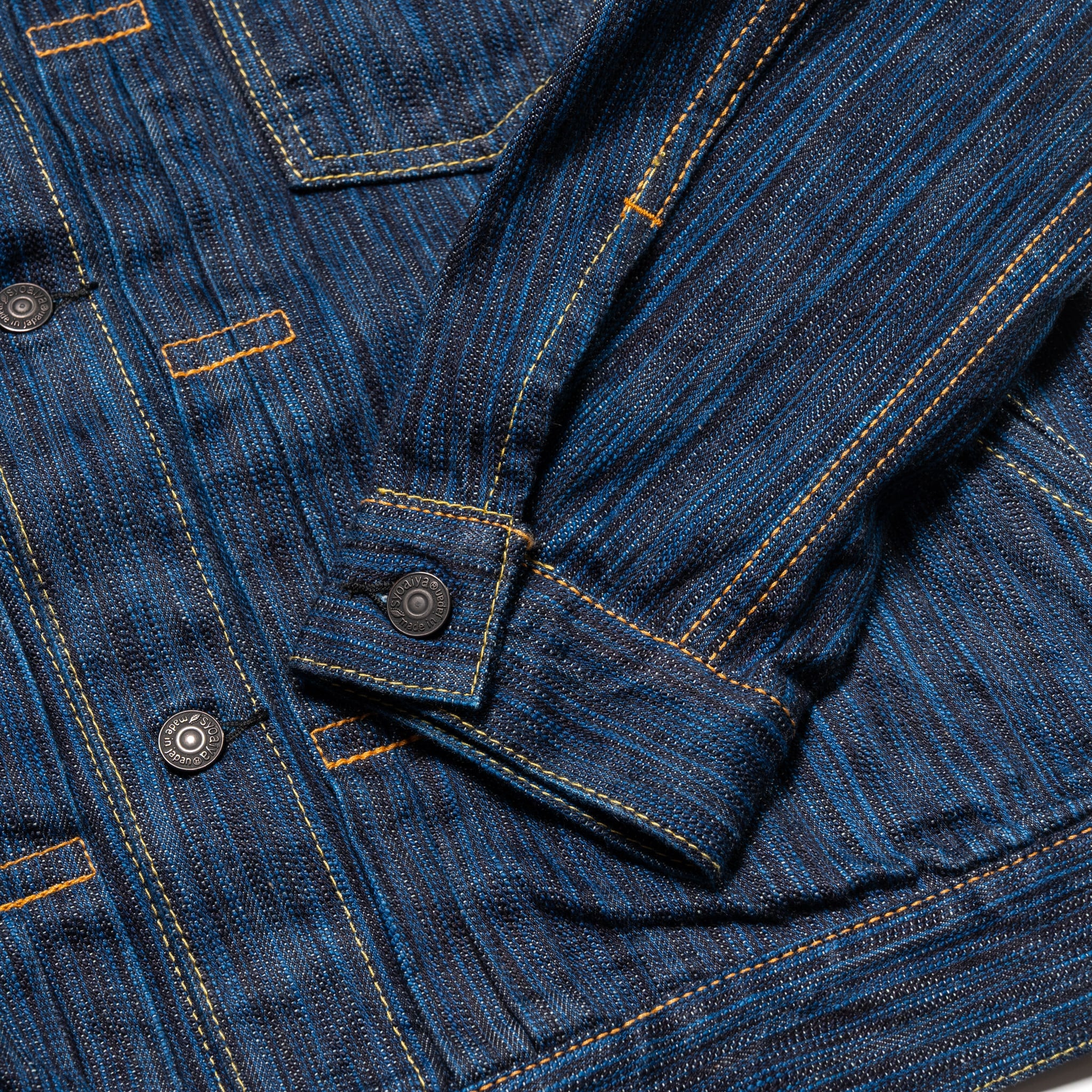 Pure Blue Japan 6225-D Waterfall Denim Type 2 Jacket Dark Indigo